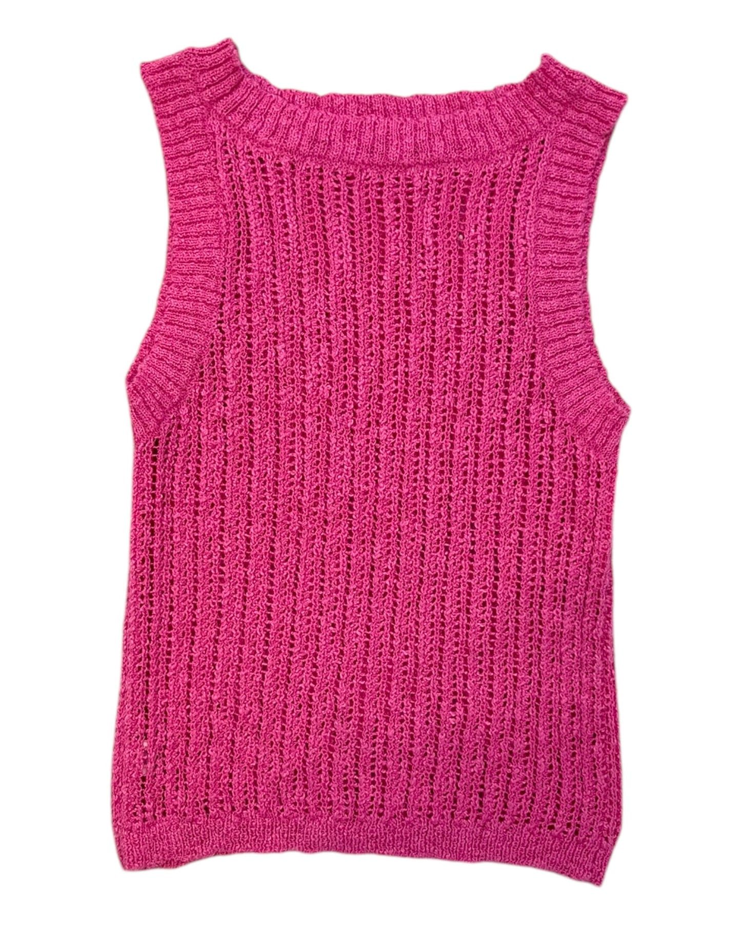 Vintage Pink Knit Tank Top