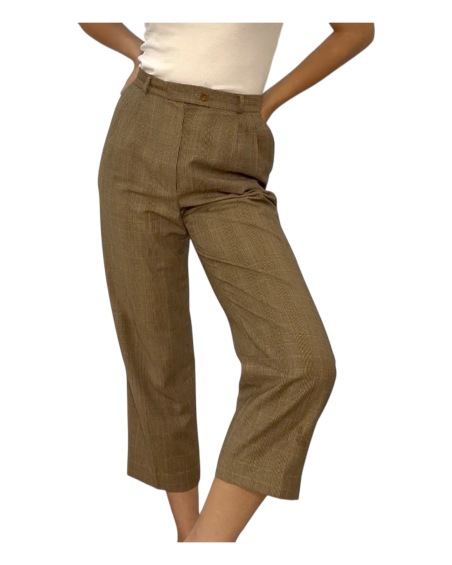 Vintage Bernard Zins for Saks Fifth Avenue Plaid Trousers