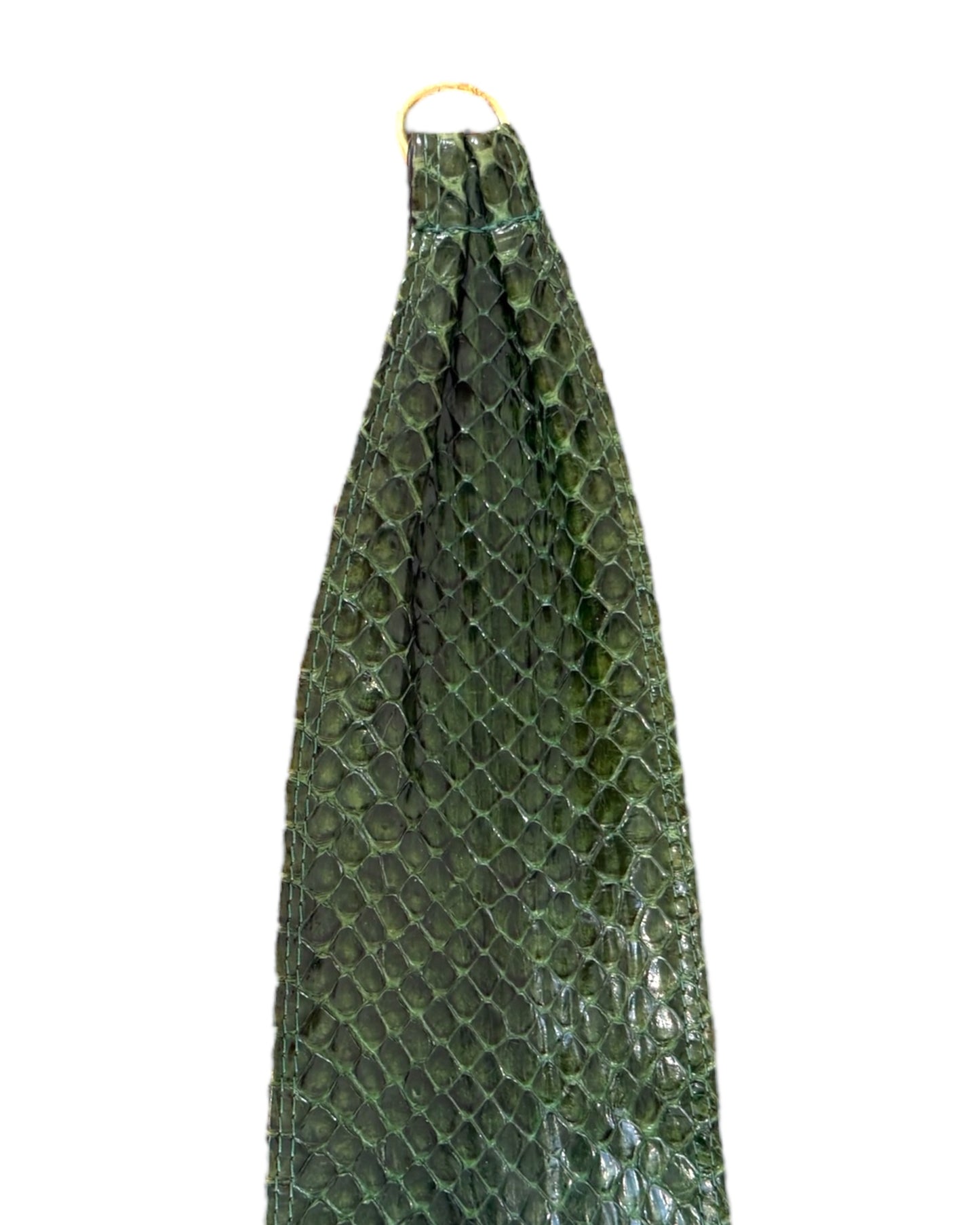 Vintage Green Snake Skin Waist Belt