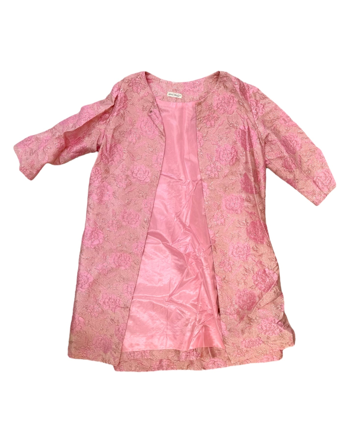 Vintage 1950s Lord & Taylor Pink Dress Set