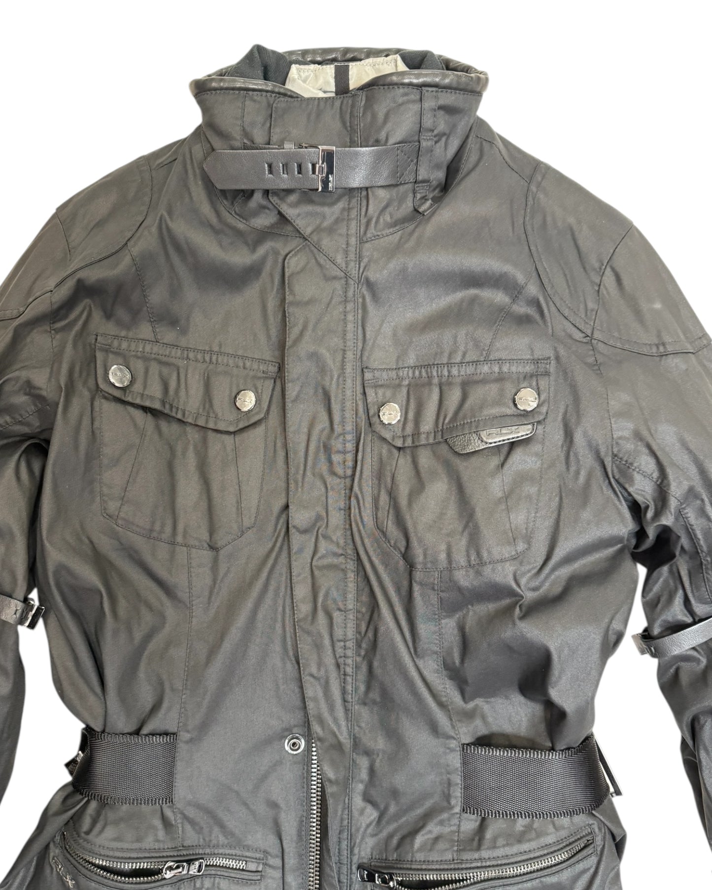 Pre-Loved Ralph Lauren RLX Black Moto Jacket