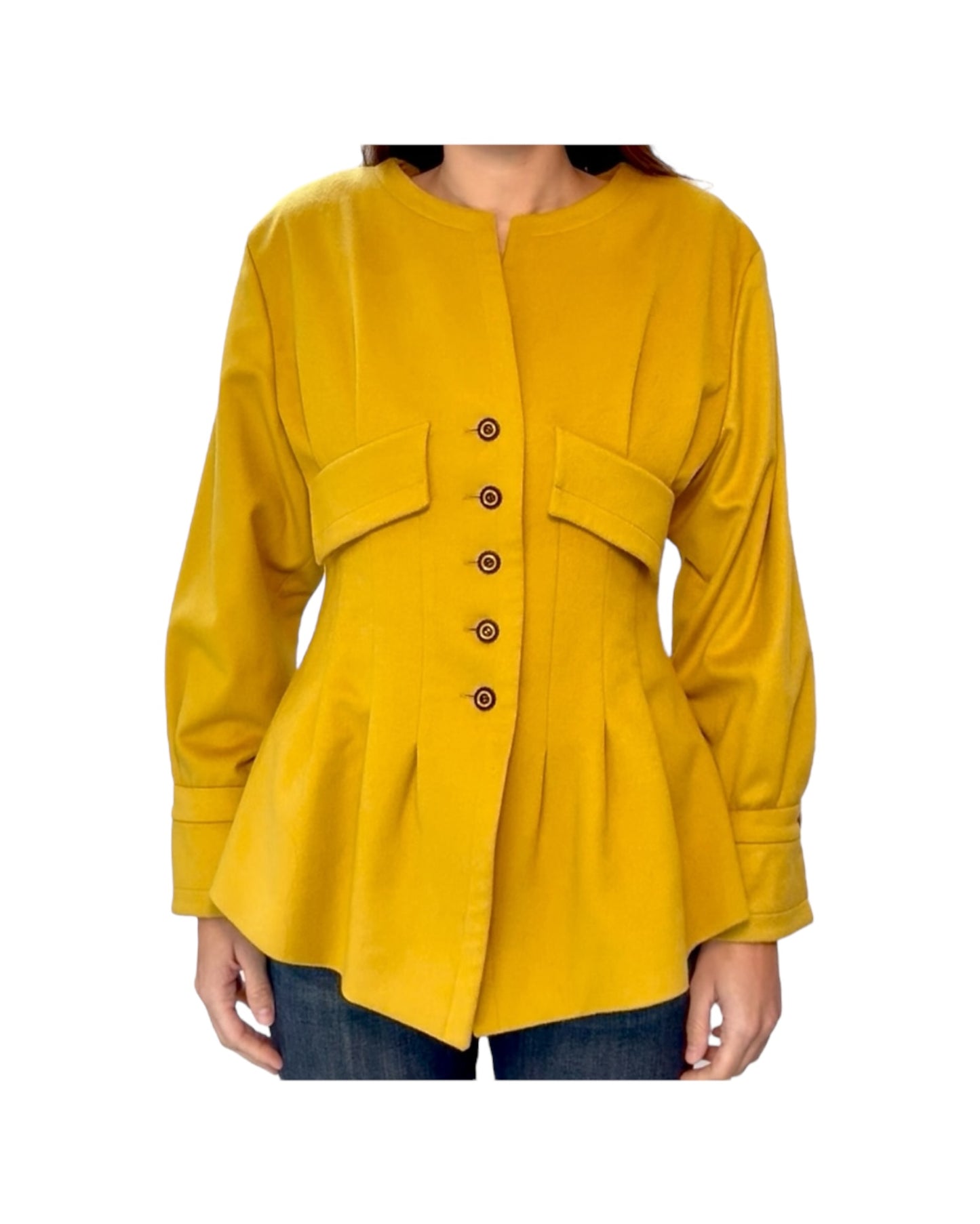 Vintage Karl Lagerfeld Yellow Evening Jacket