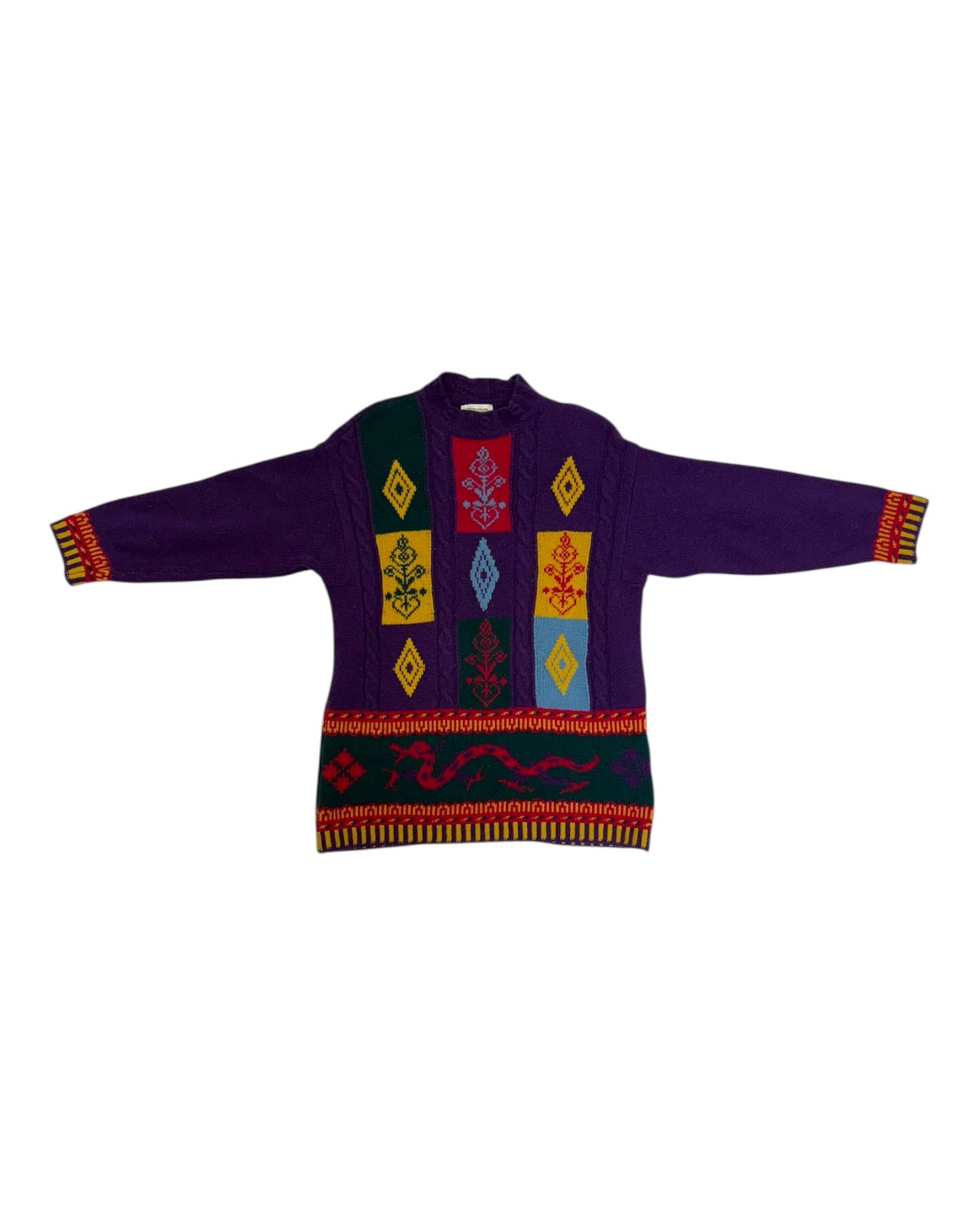 Vintage Wool Purple Sweater