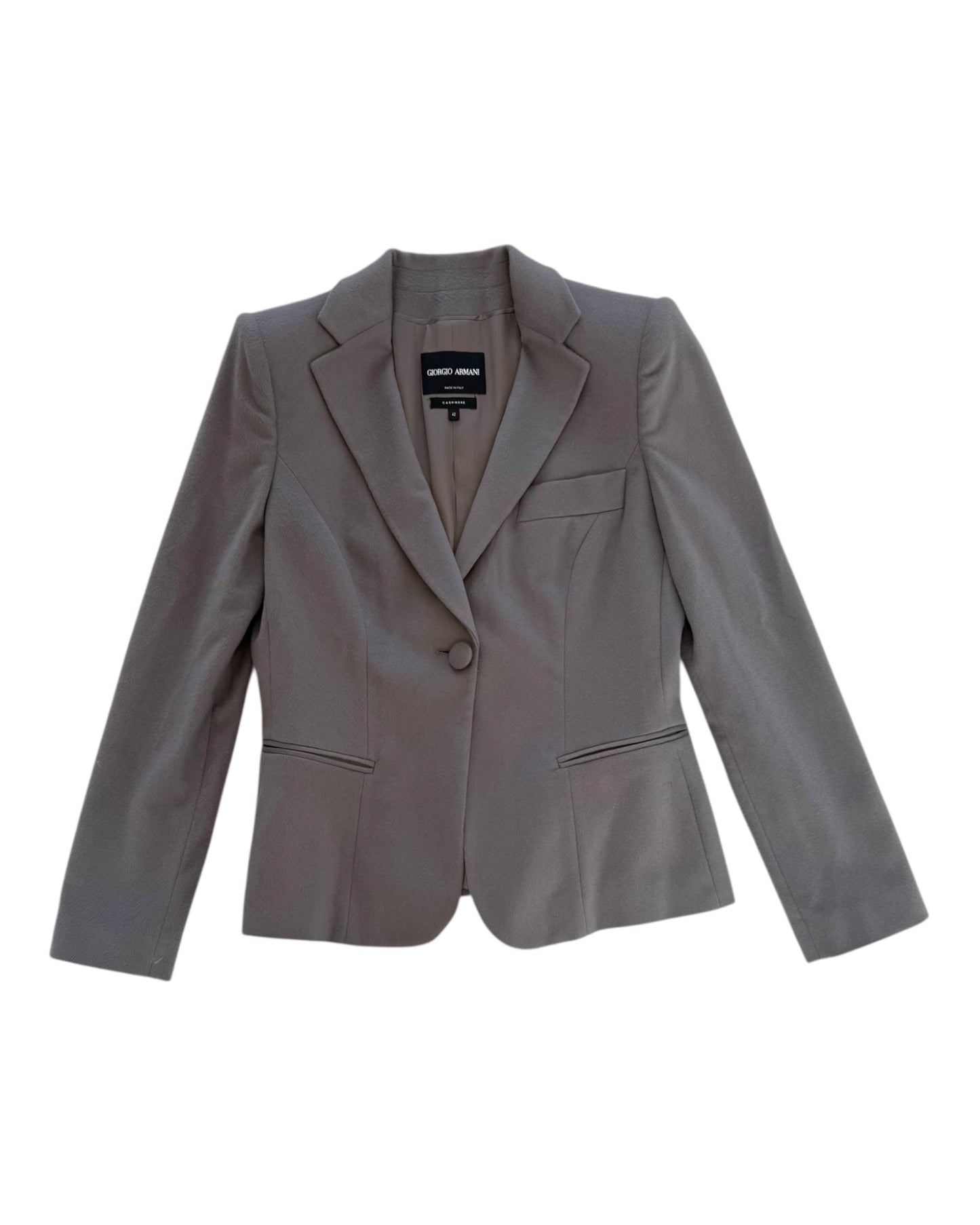 Vintage Giorgio Armani Grey Cashmere Blazer