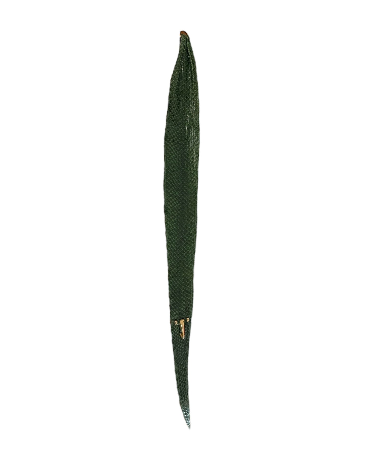 Vintage Green Snake Skin Waist Belt