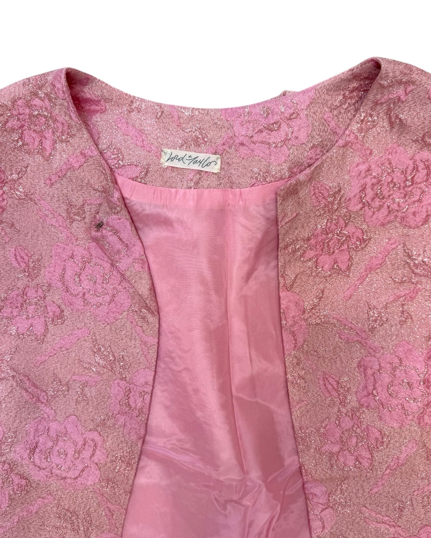 Vintage 1950s Lord & Taylor Pink Dress Set