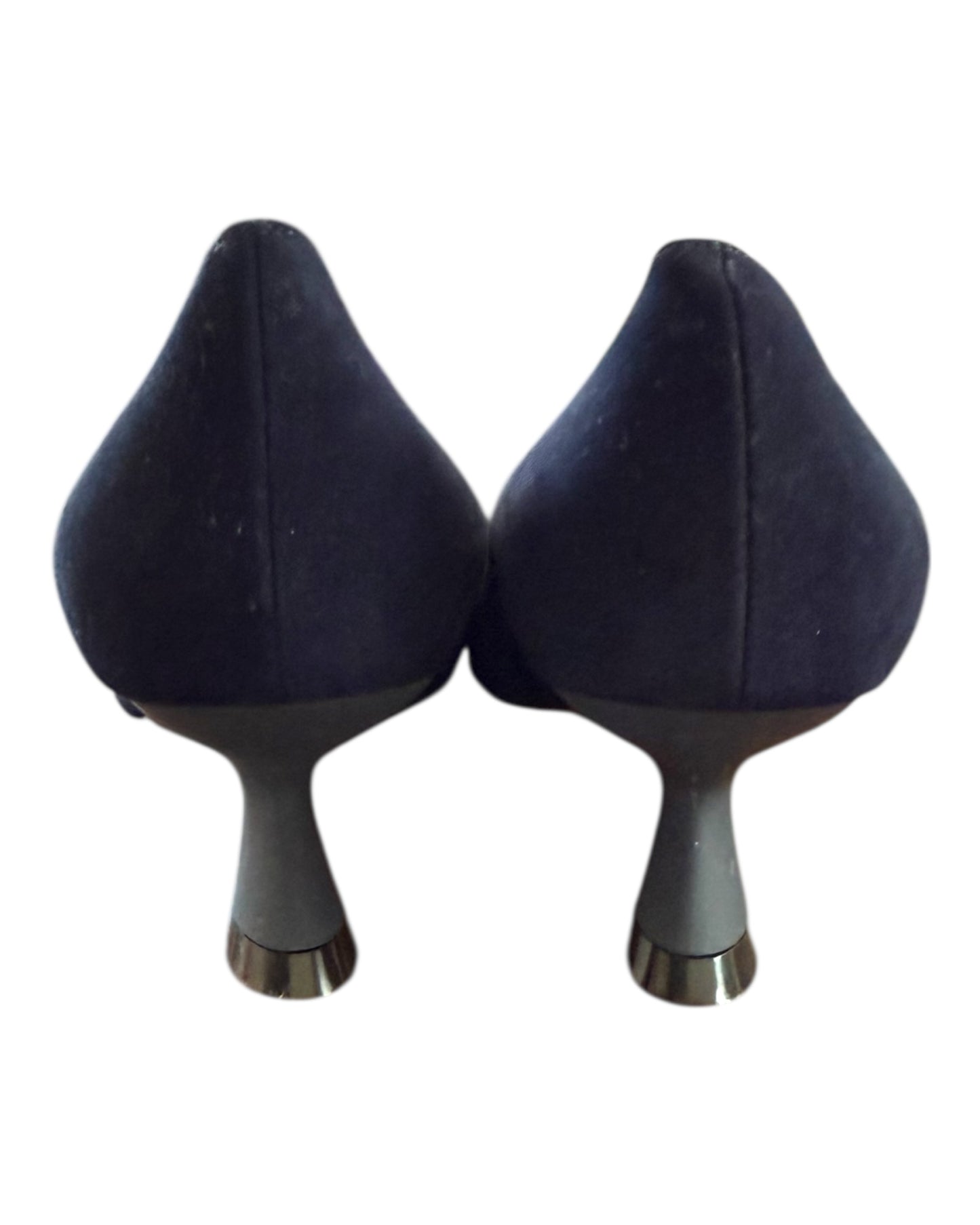 Pre-Loved Lafayette 148 Blue Suede Heels