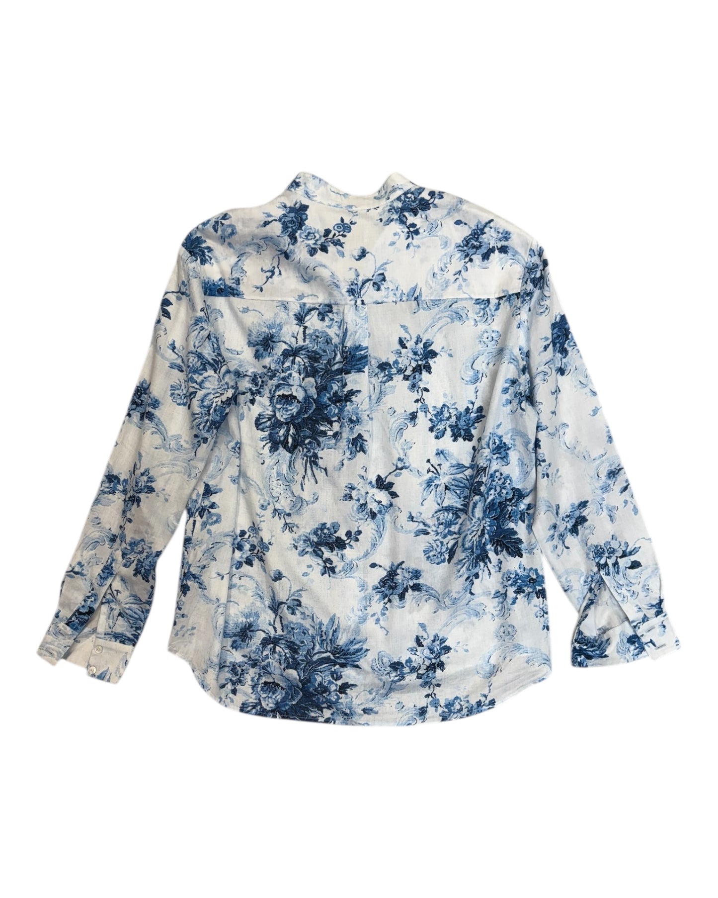 Pre-Loved ERDEM Blue and White Blouse