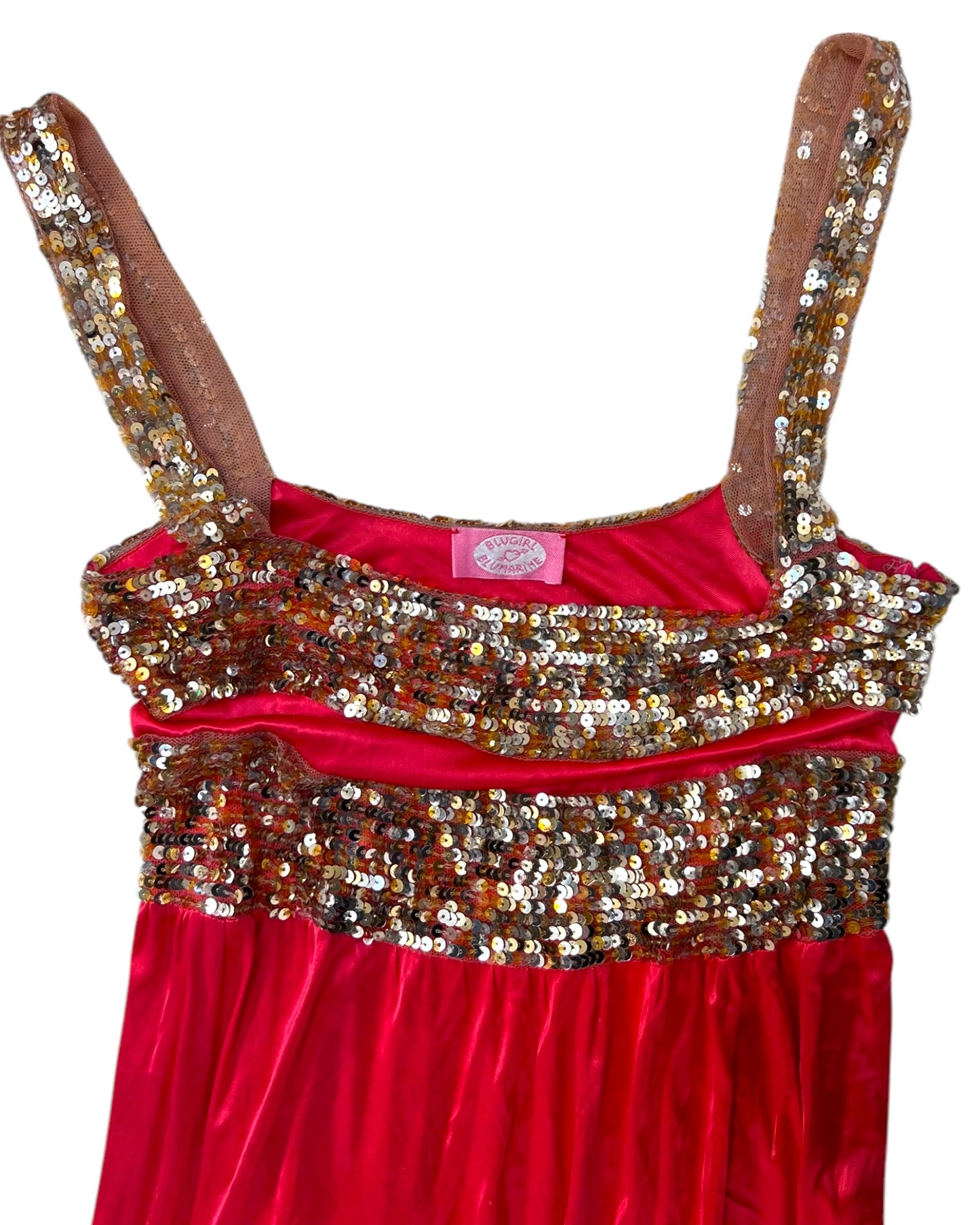 Vintage Blugirl by Blumarine Pink Sequin Mini Dress