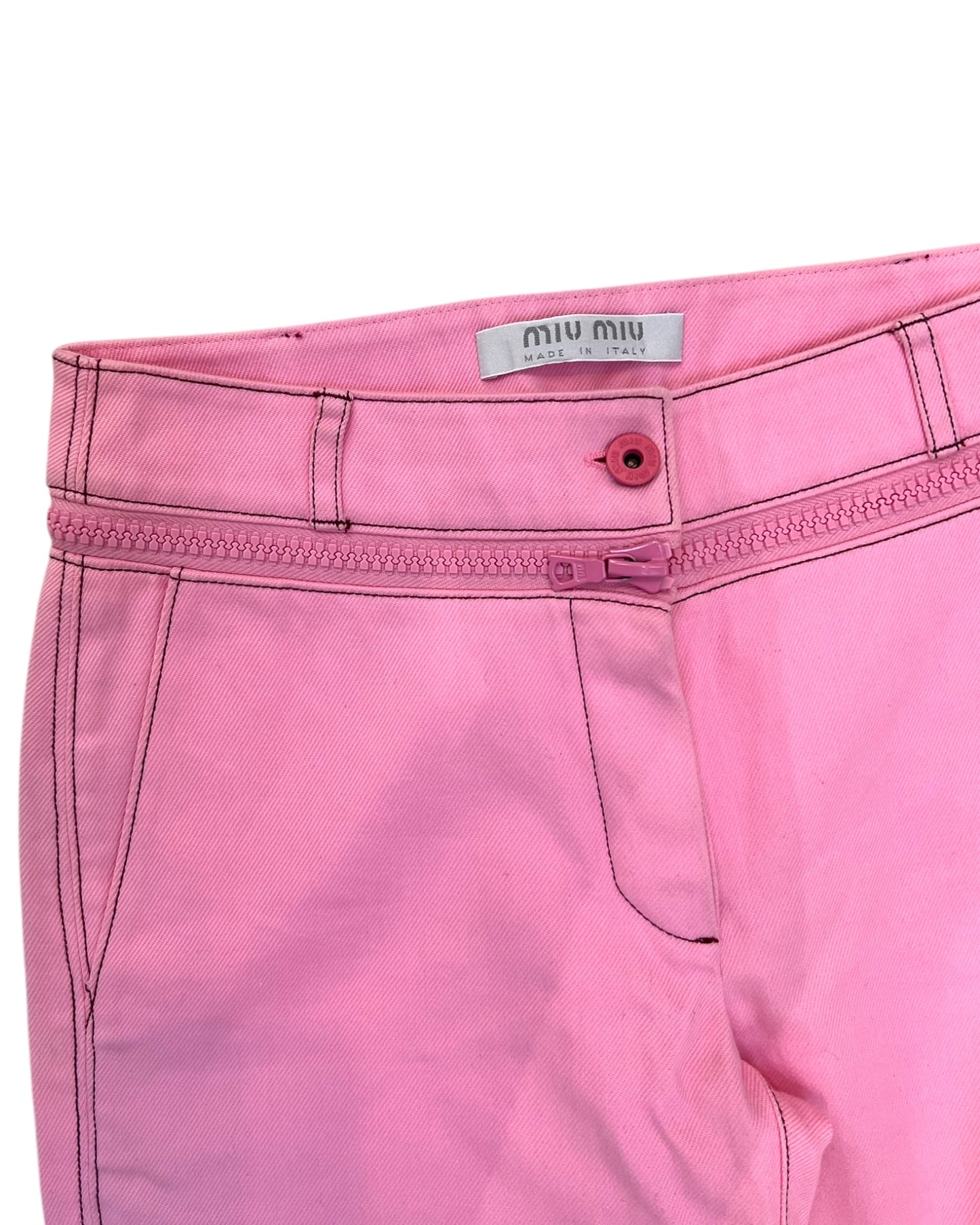 Vintage 1990s Miu Miu Pink Jeans