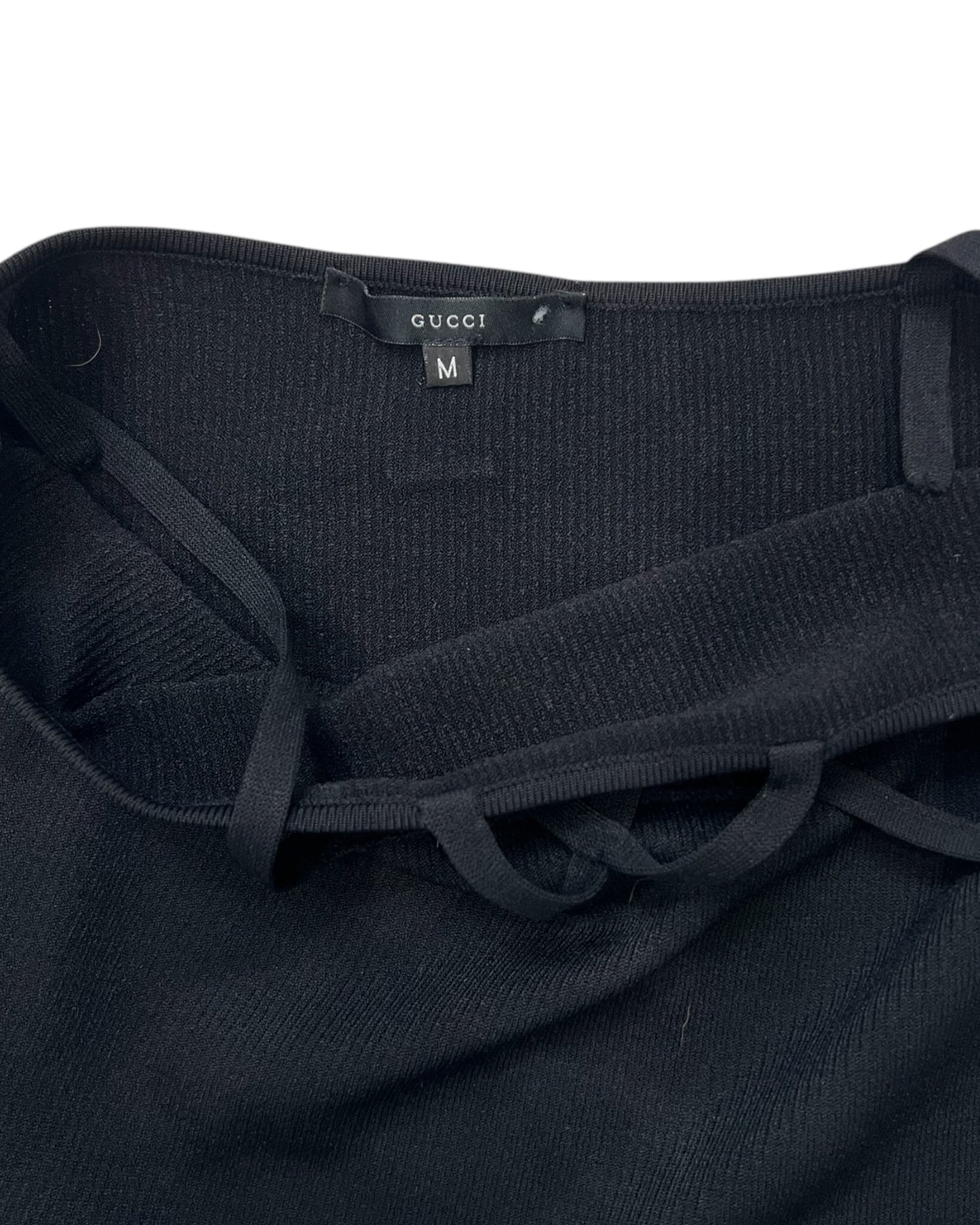 Pre-Loved Gucci Black Triangle Tank Top