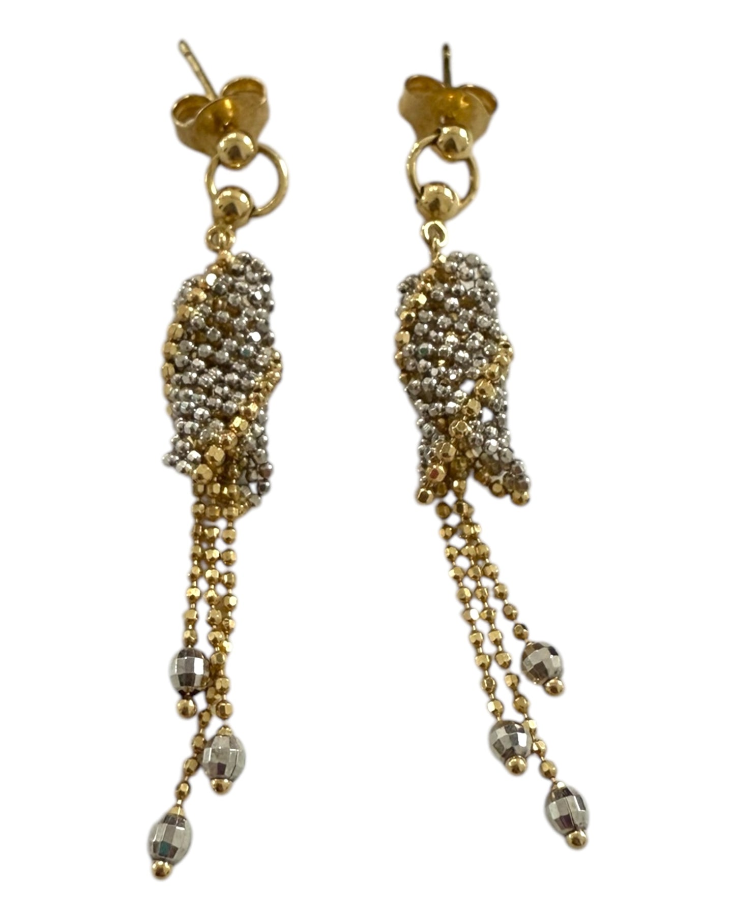 Vintage Gold and Silver Dangly Earrings