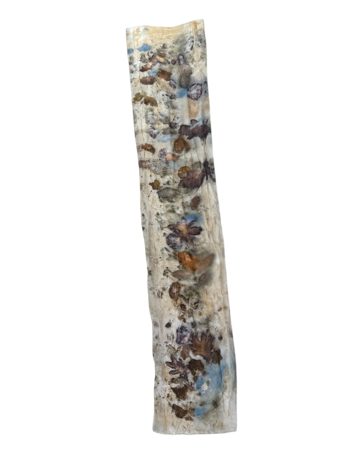 Vintage Artistic Natural Silk Skinny Scarf