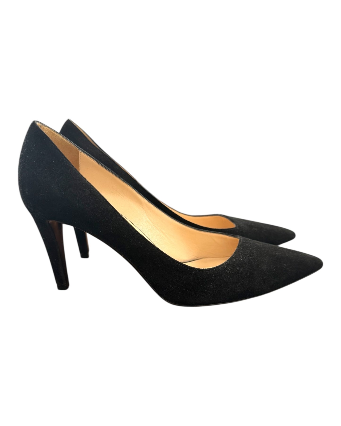 Vintage Giorgio Armani Black Suede Pumps