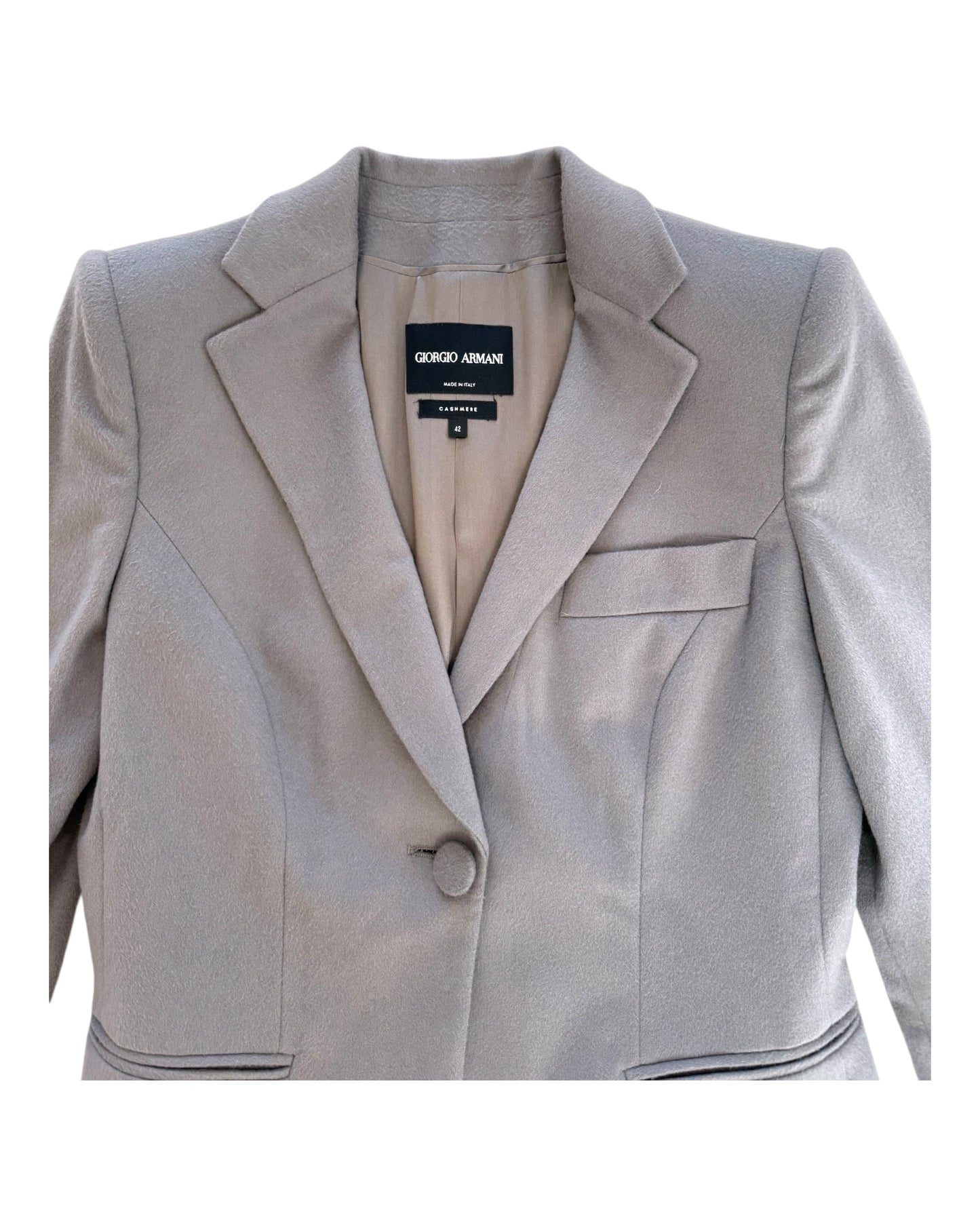 Vintage Giorgio Armani Grey Cashmere Blazer