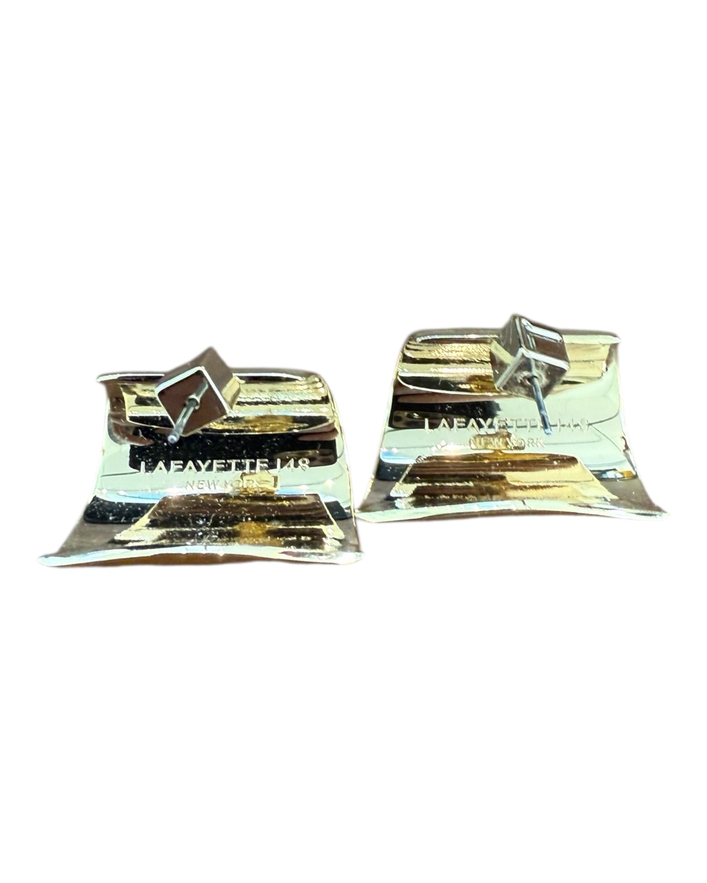 Pre-Loved Lafayette 148 Gold Earrings