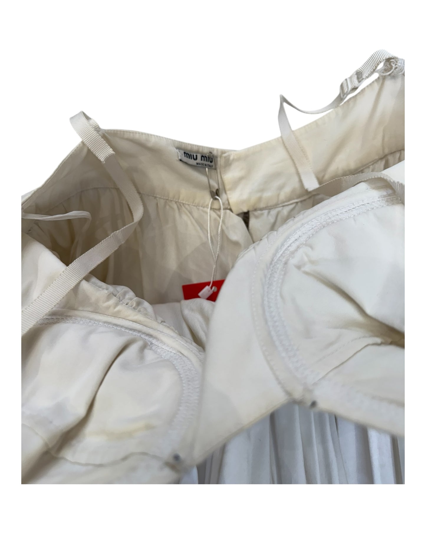 Pre-Loved Miu Miu White Mini Dress