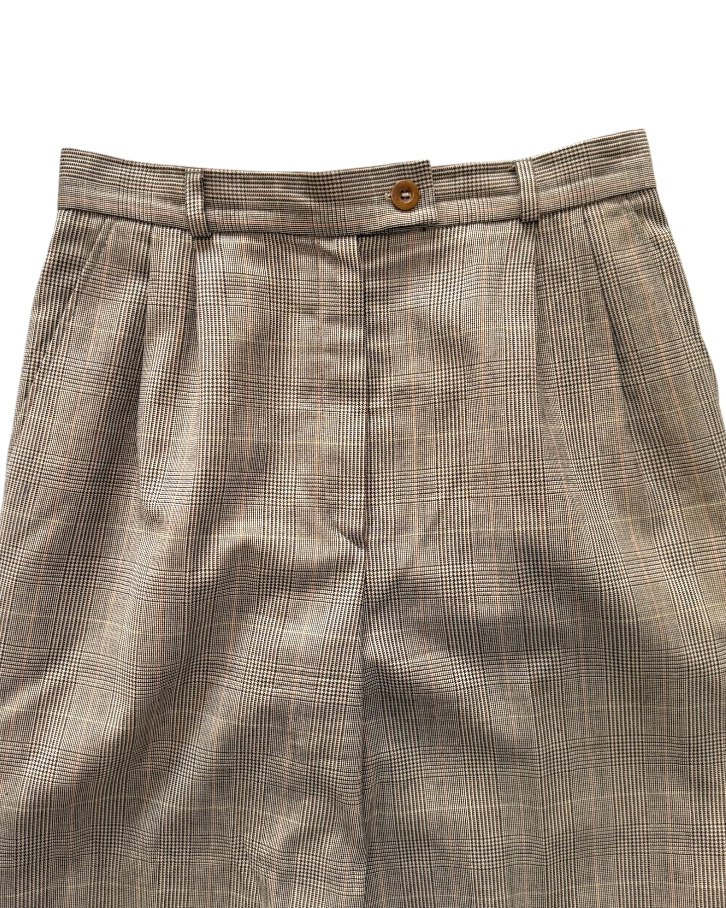 Vintage Bernard Zins for Saks Fifth Avenue Plaid Trousers