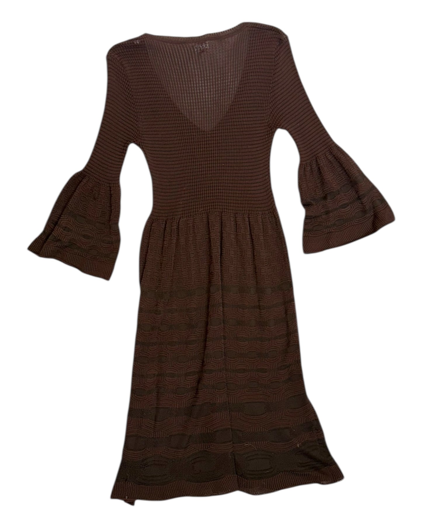 Vintage Missoni Brown Knit Dress