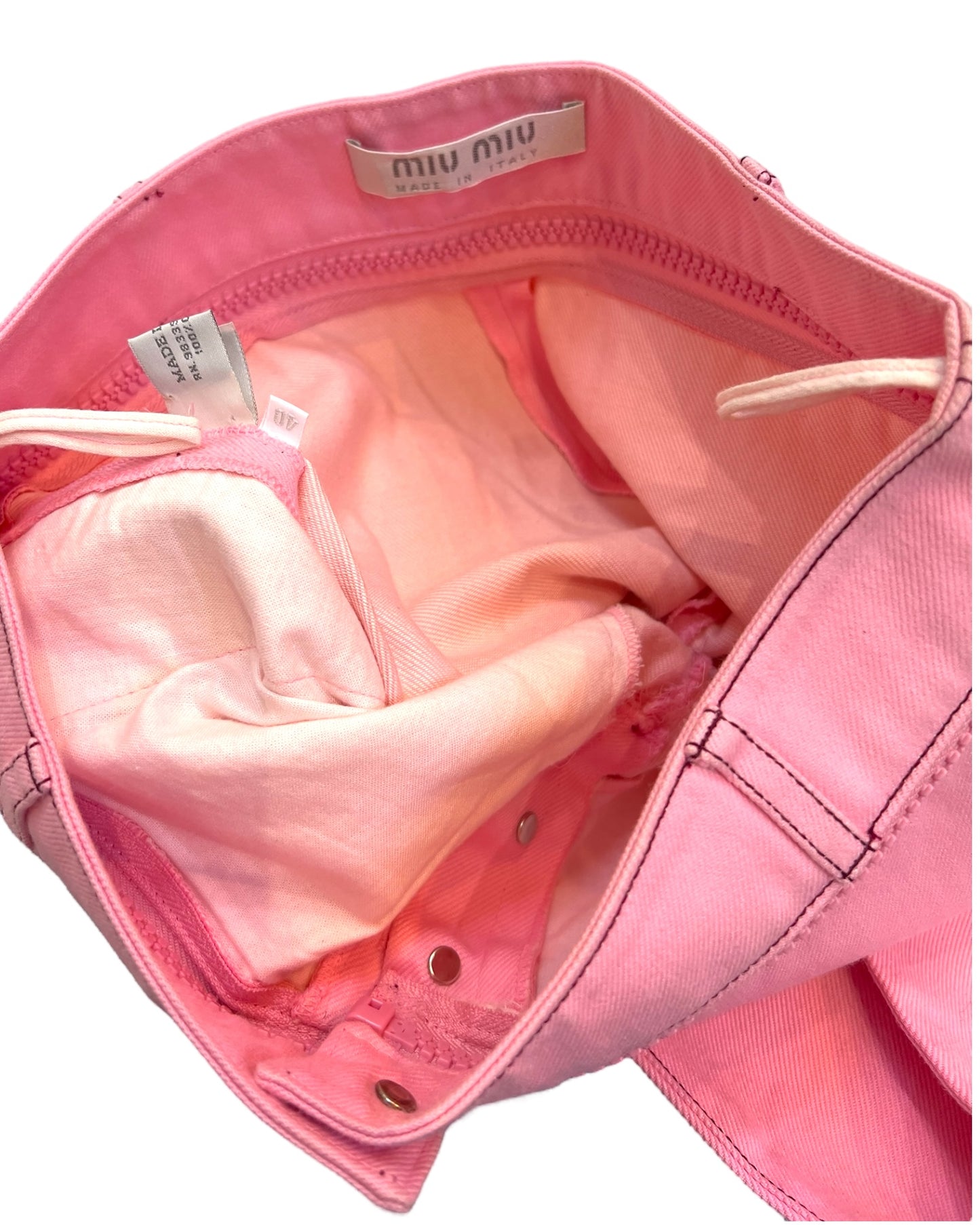 Vintage 1990s Miu Miu Pink Jeans