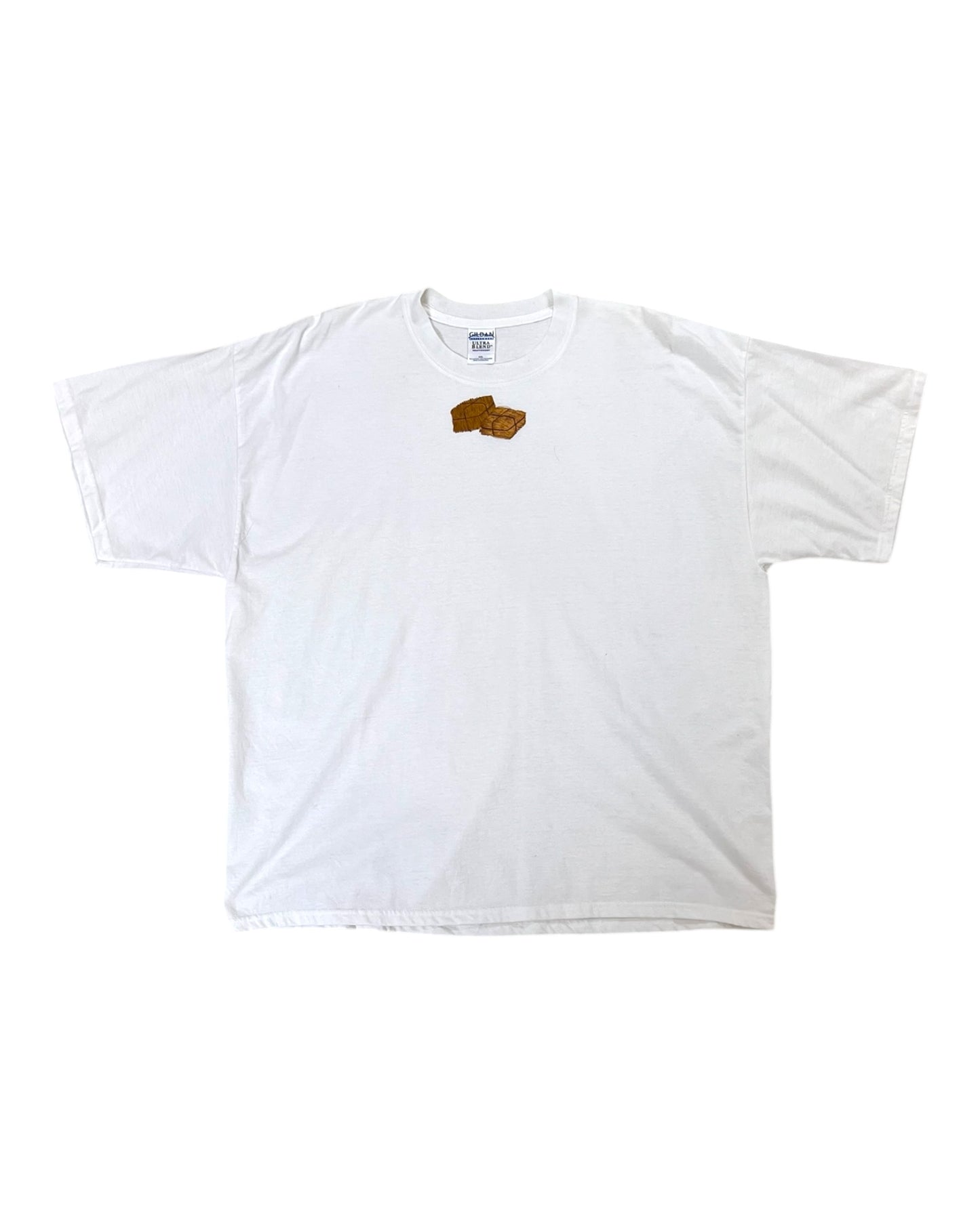 Pre-Loved Embroidered Hay Bales White Tee