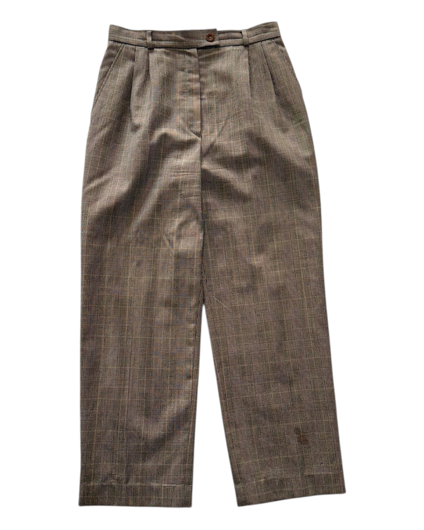 Vintage Bernard Zins for Saks Fifth Avenue Plaid Trousers