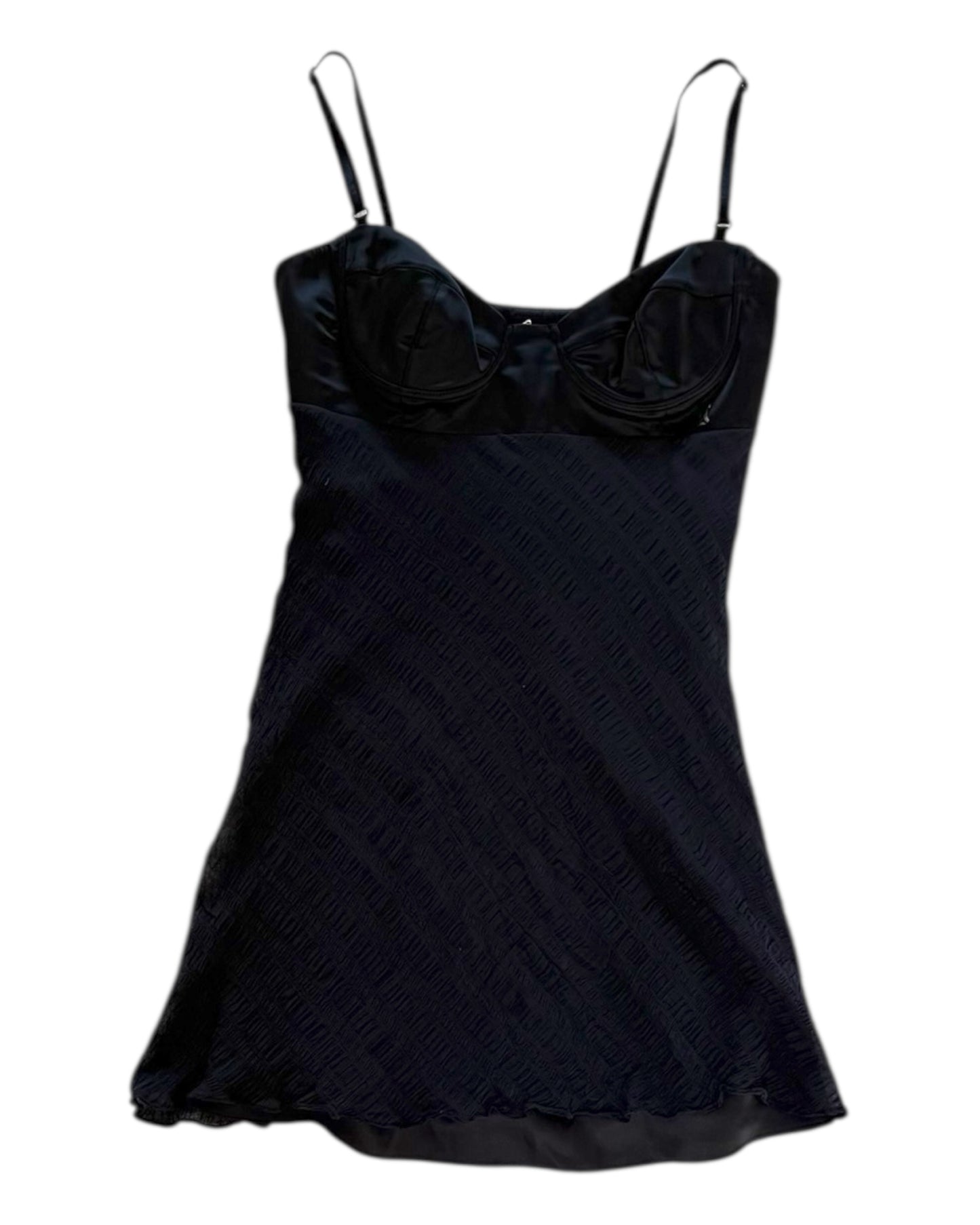 Vintage John Galliano Black Mini Dress