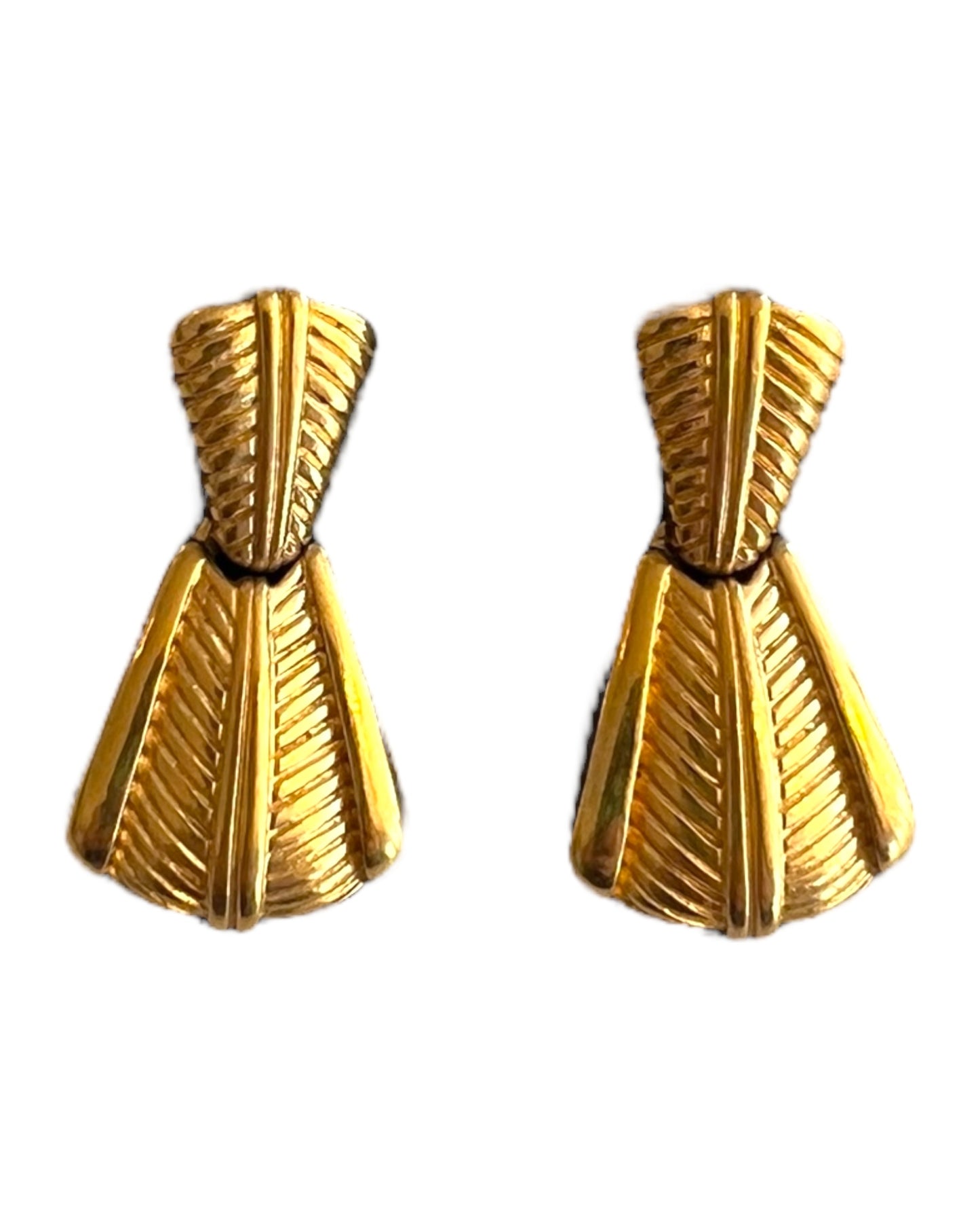 Vintage Gold Dangle Earrings