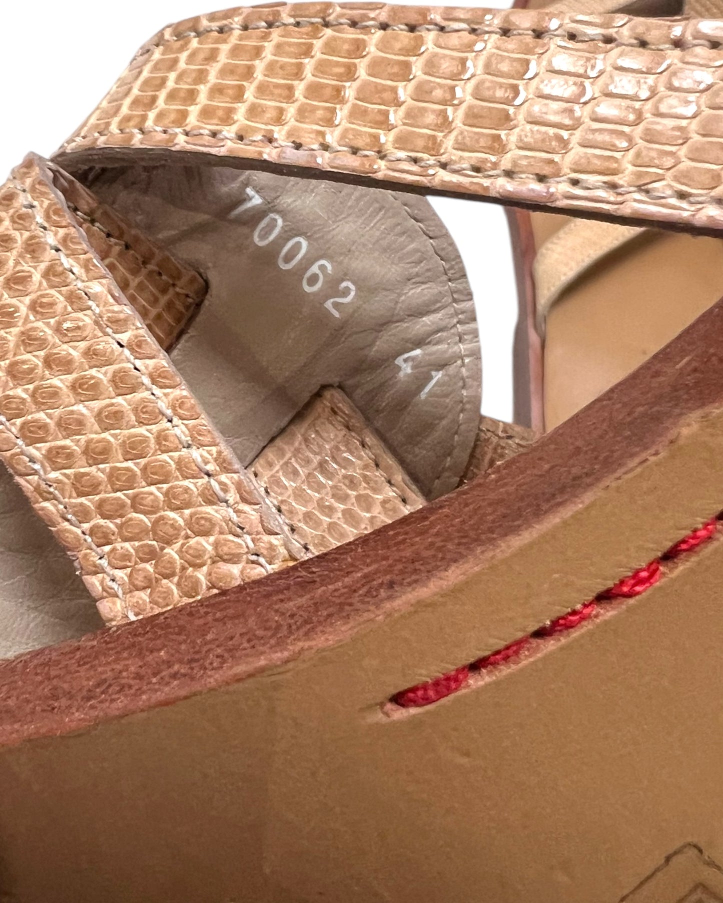 Vintage Valentino Lizard Leather Slides