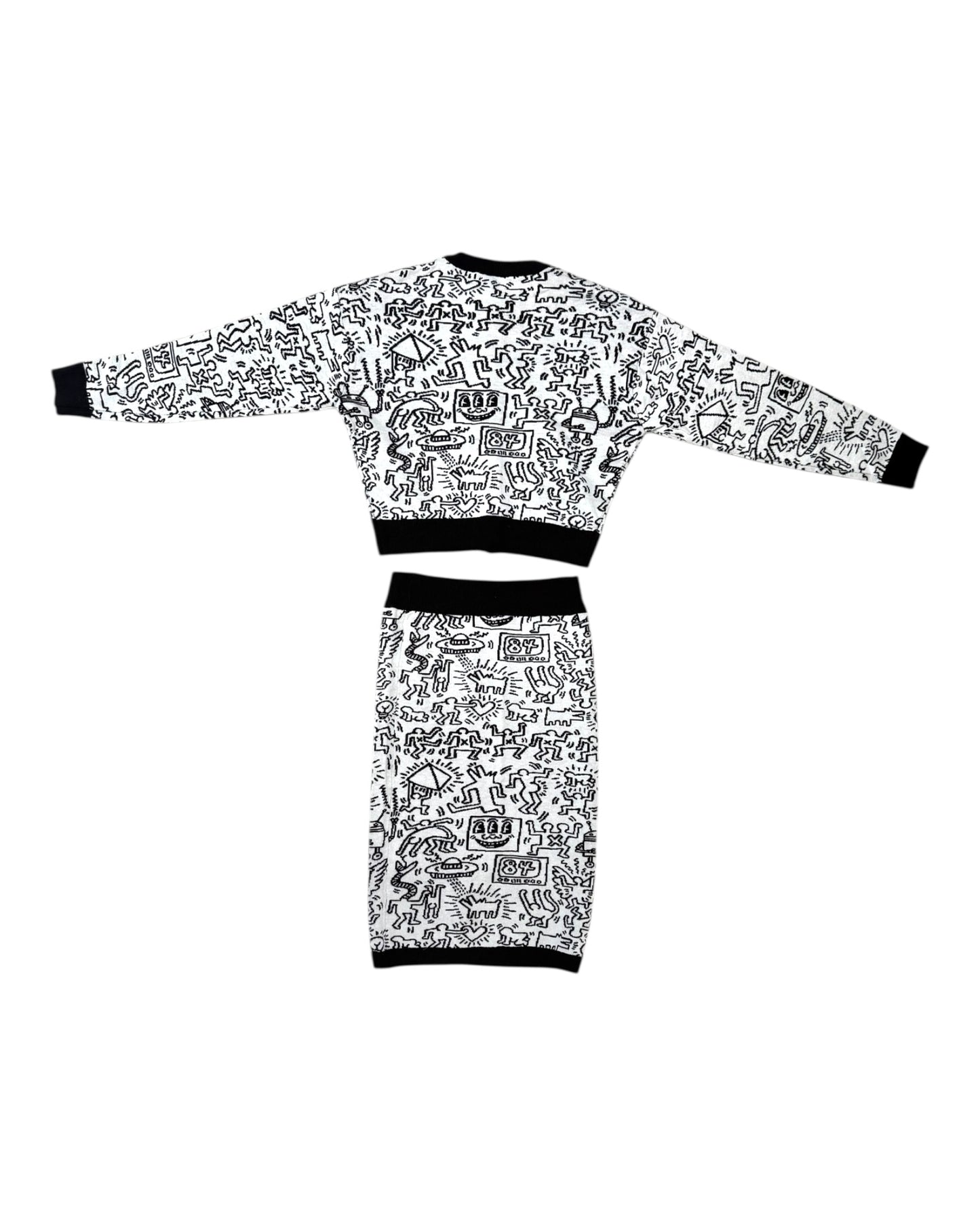 Pre-Loved Keith Haring X SLY Sweater Skirt Set