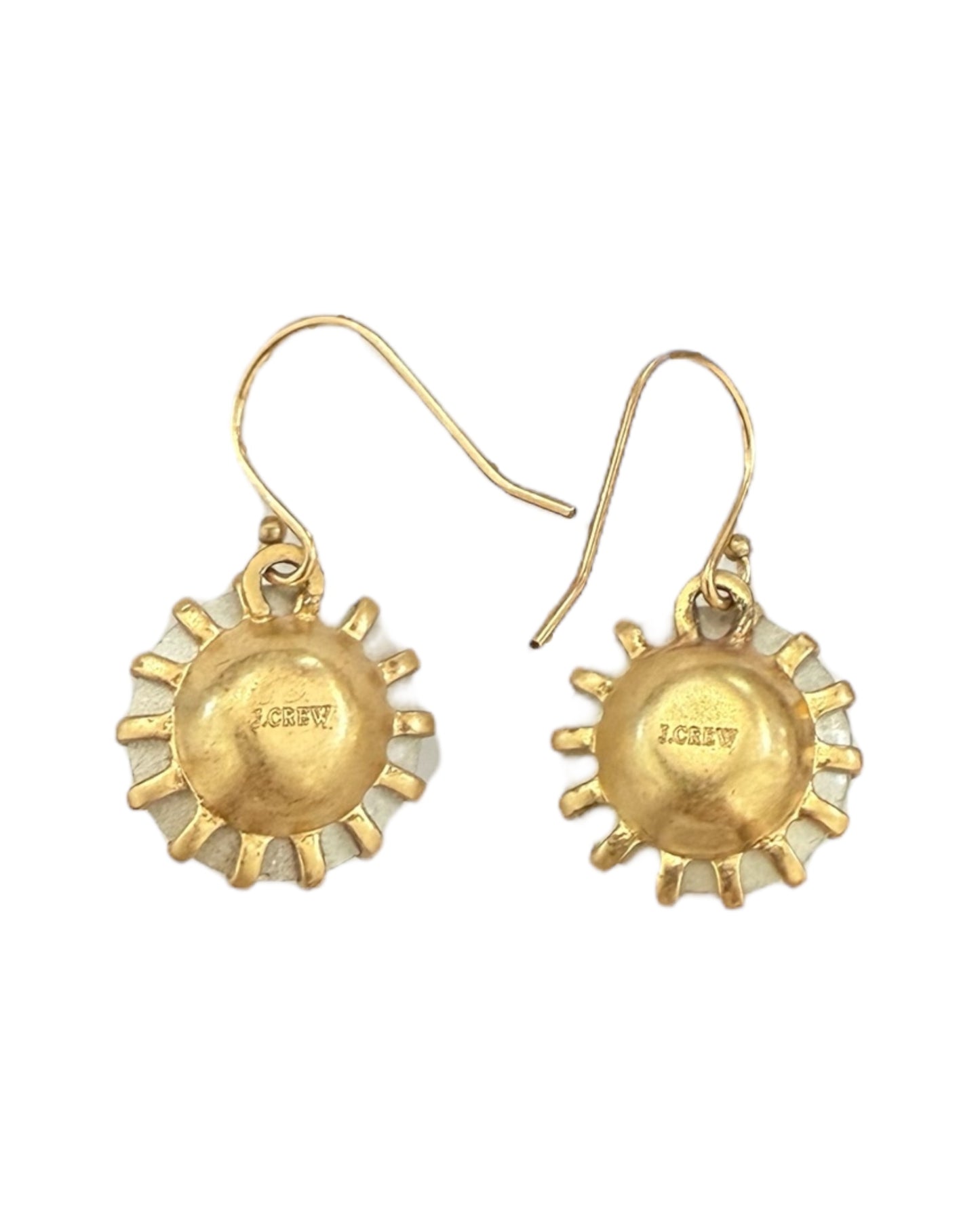 Pre-Loved Gold and Crystal Dangly Earrings