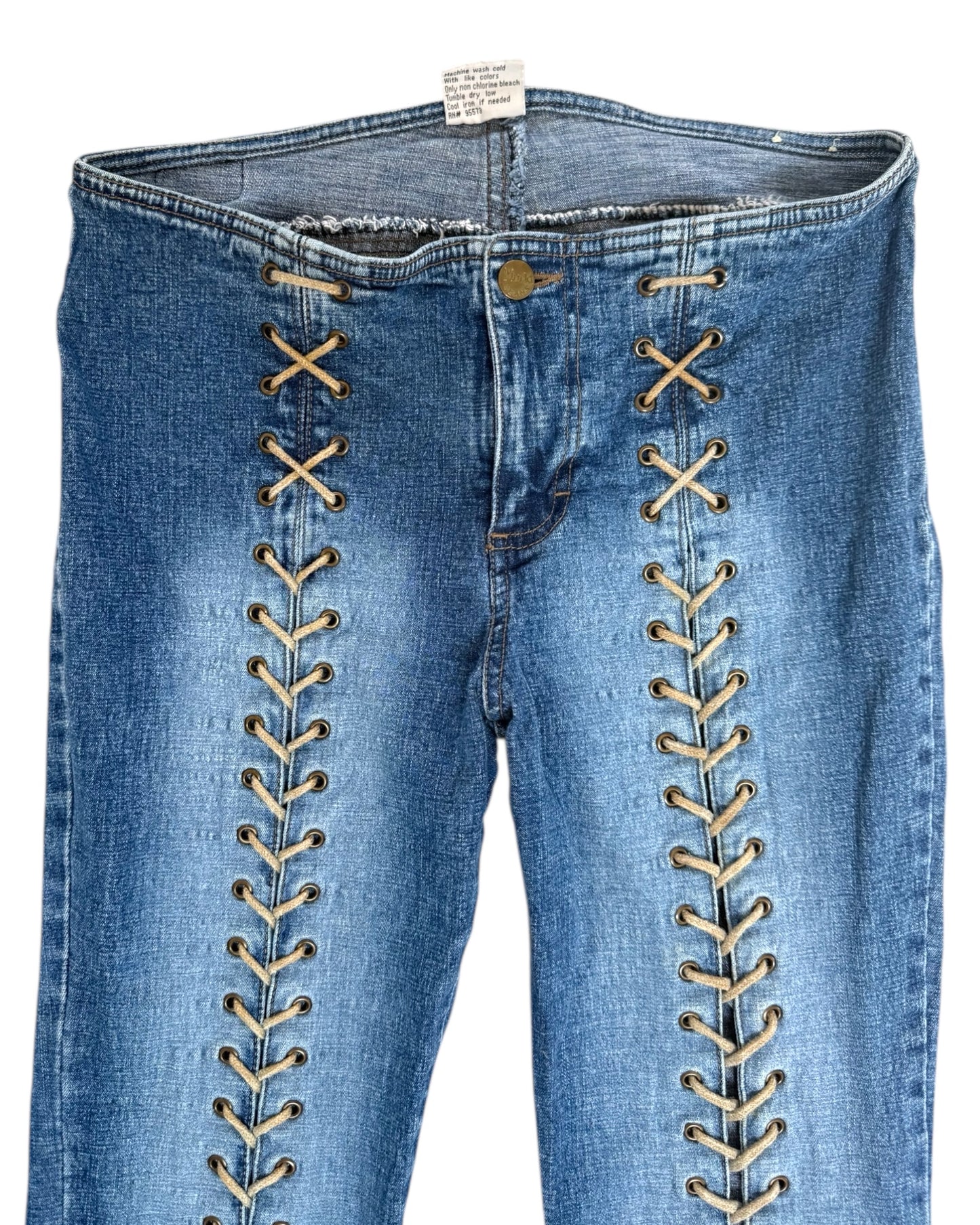 Vintage Mudd Lace-Up Jeans