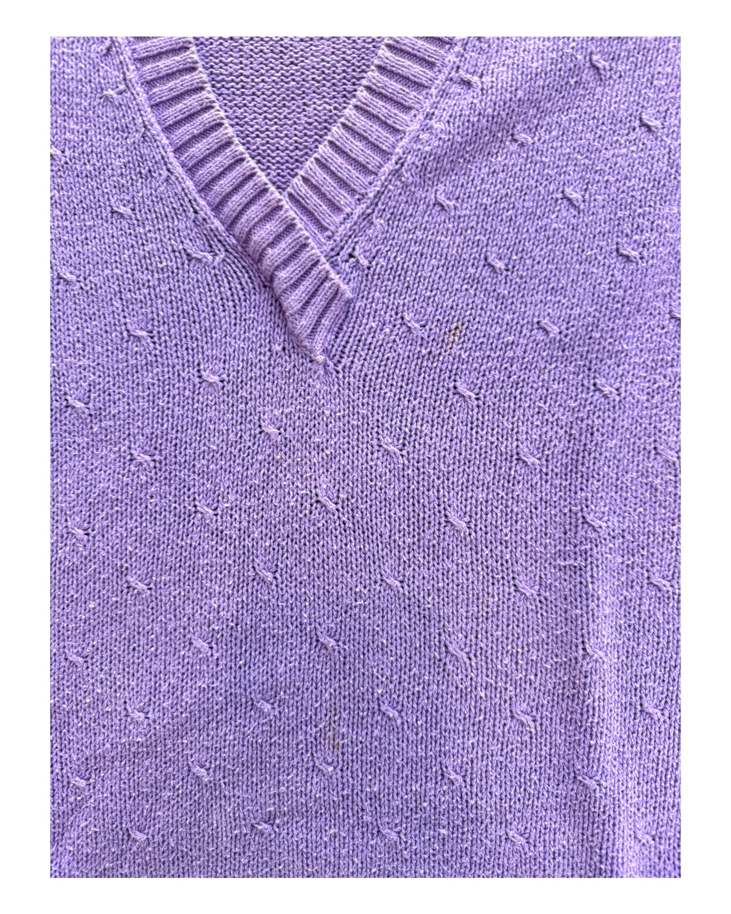 Vintage Purple Sweater Vest