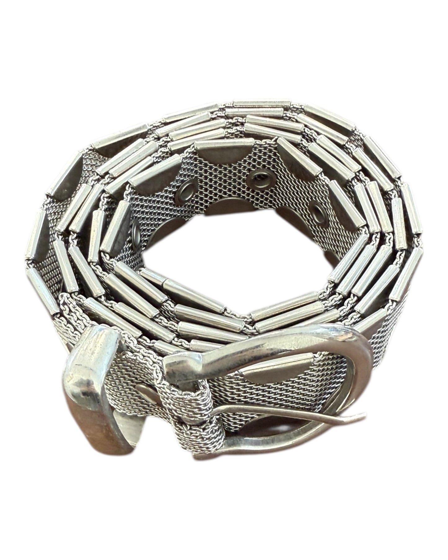 Vintage Silver Chainmail Belt