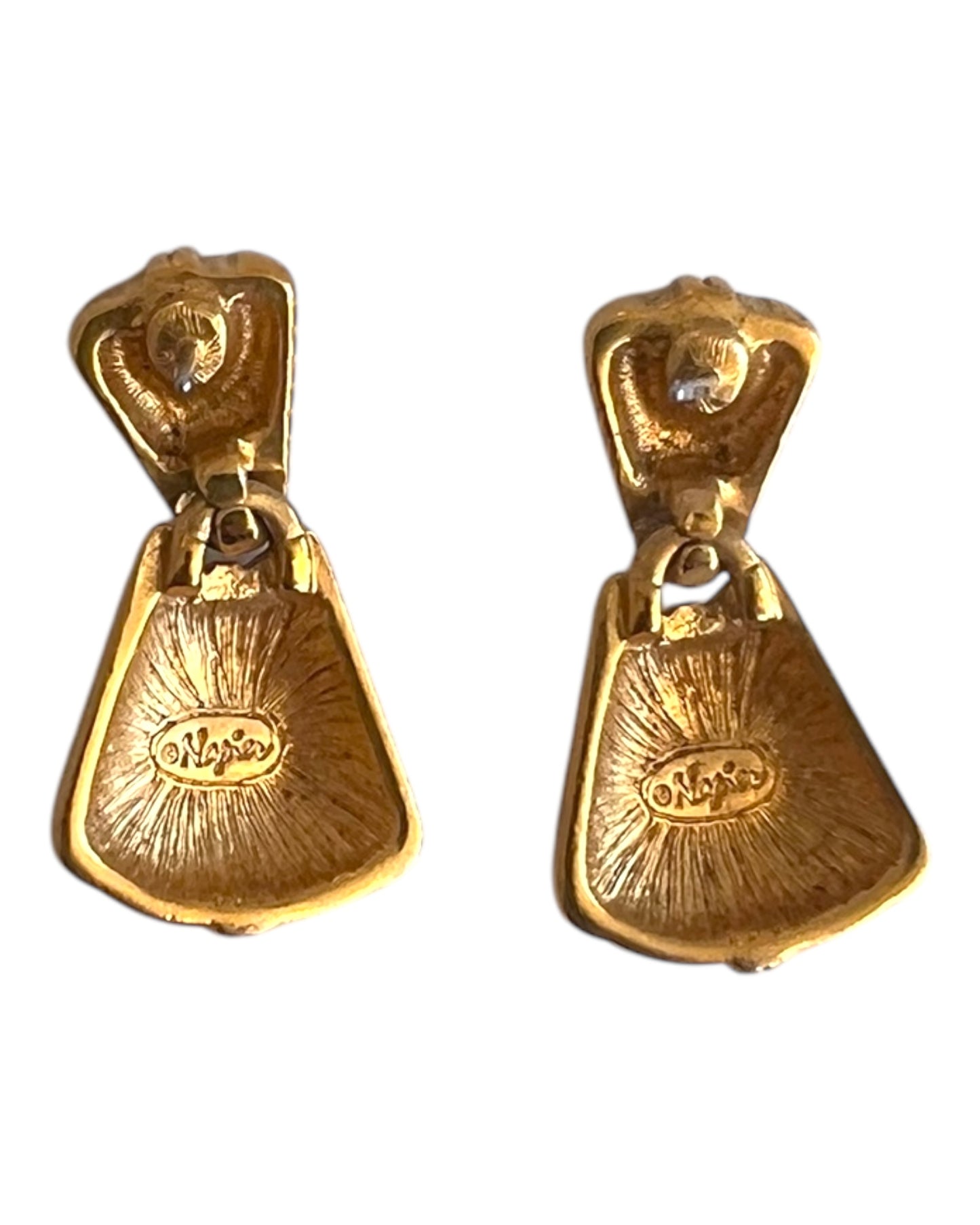 Vintage Gold Dangle Earrings