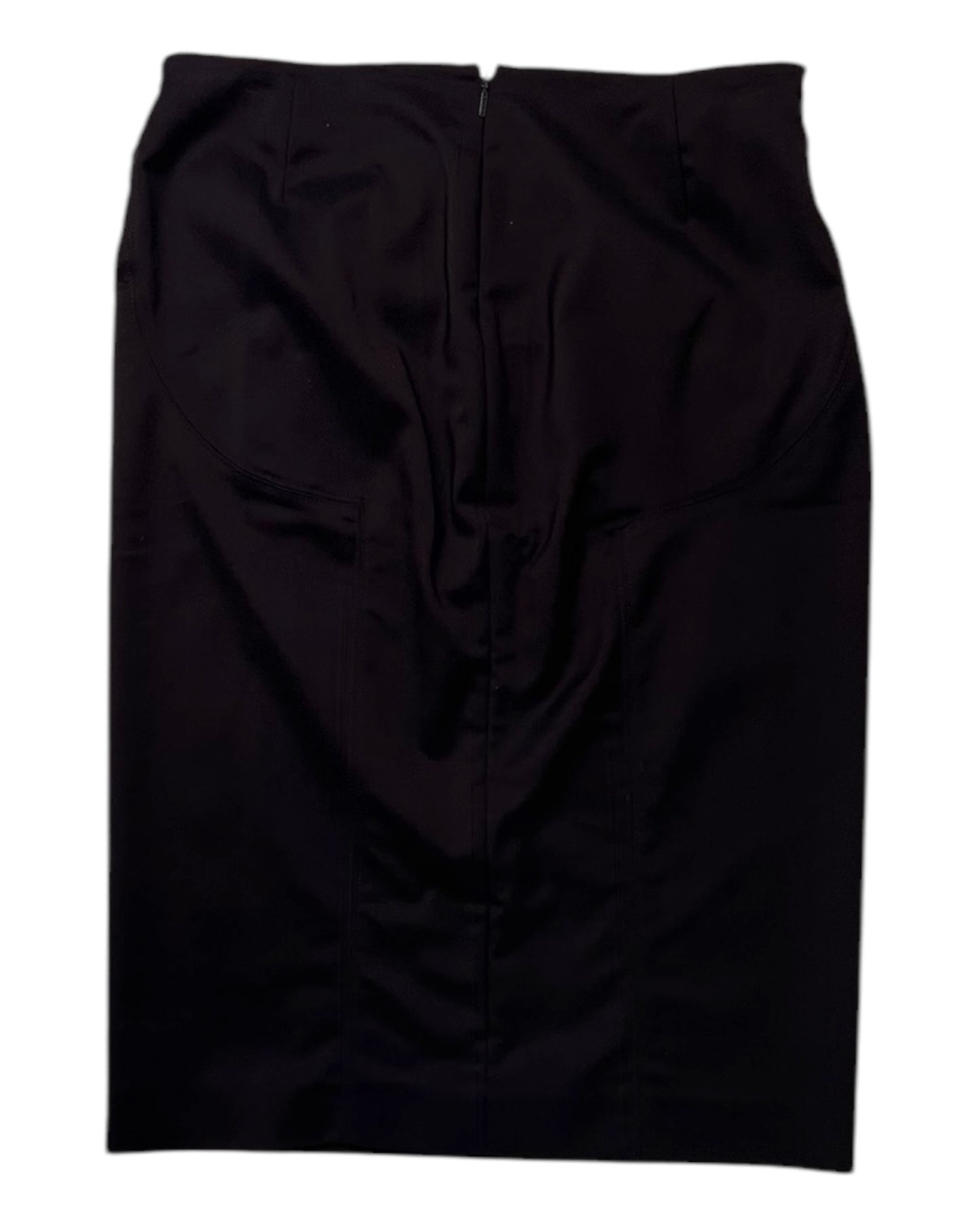 Vintage Gucci Low-Waisted Black Pencil Skirt