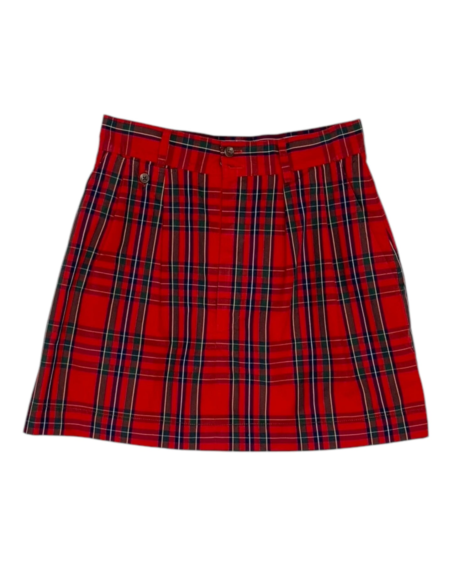 Vintage Ralph Lauren Red Plaid Mini Skirt