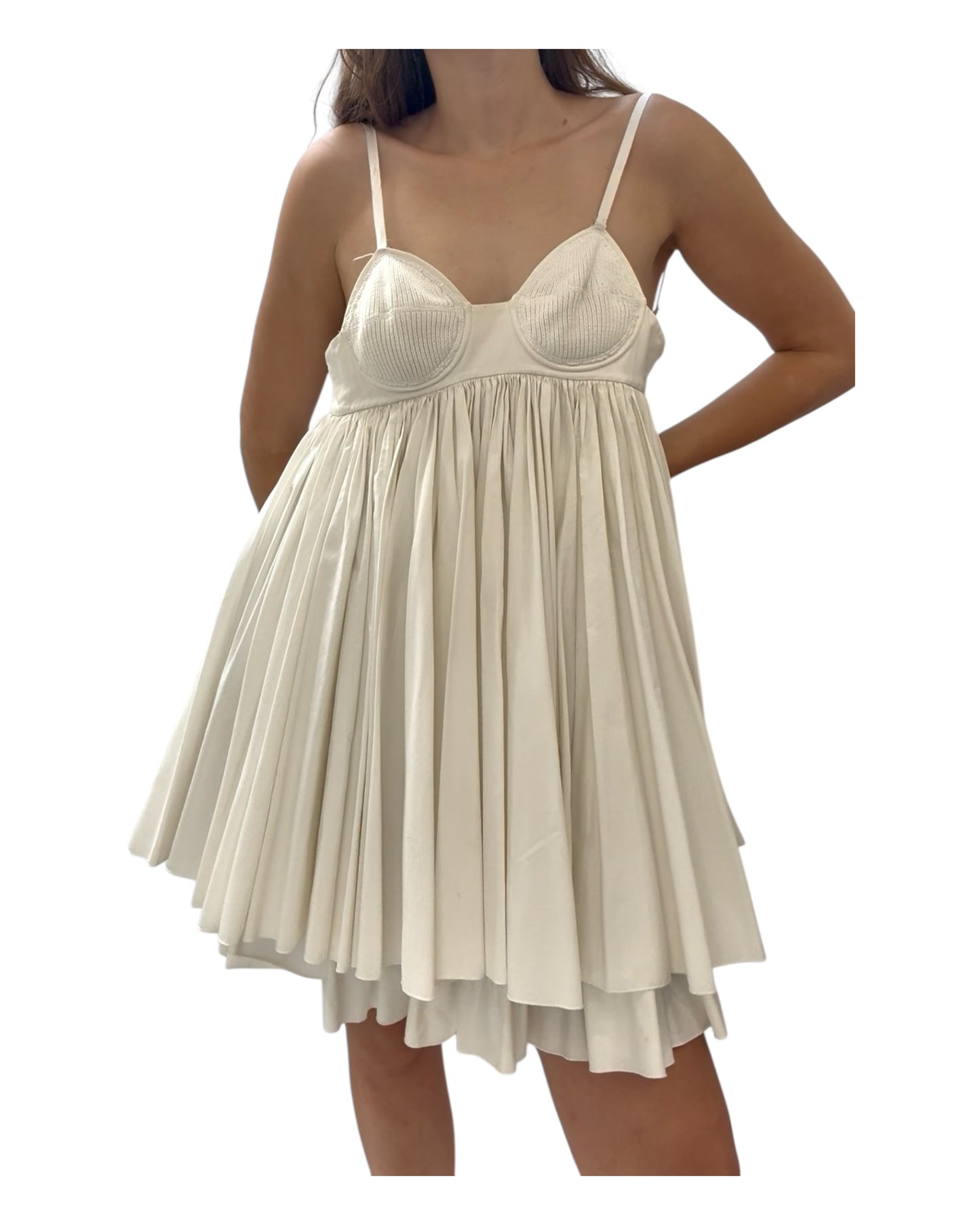 Pre-Loved Miu Miu White Mini Dress