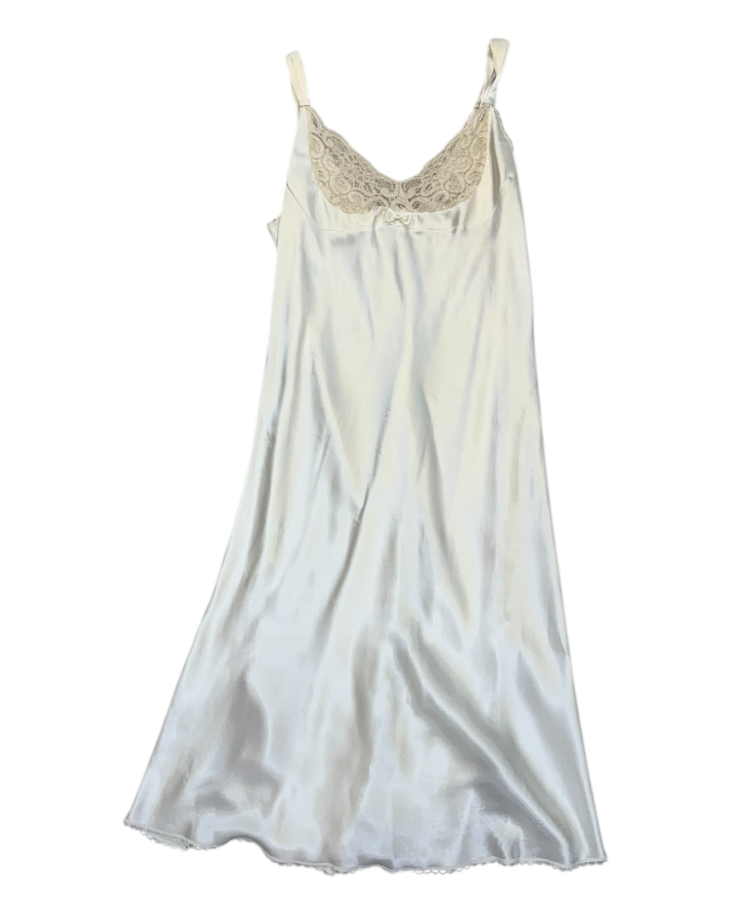 Vintage Jones New York White Lace Nightgown and Robe Set