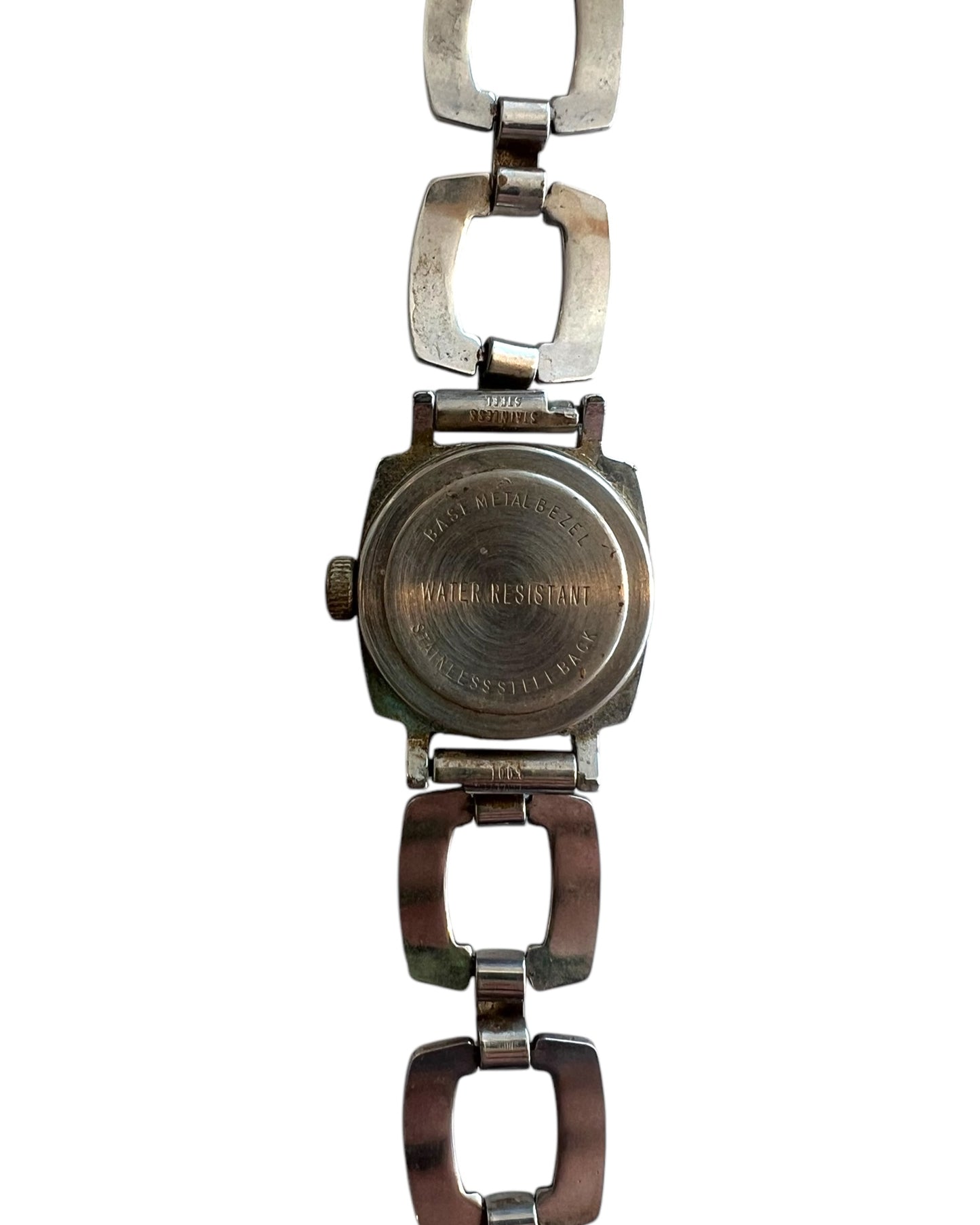 Vintage Timex Silver Chain Watch