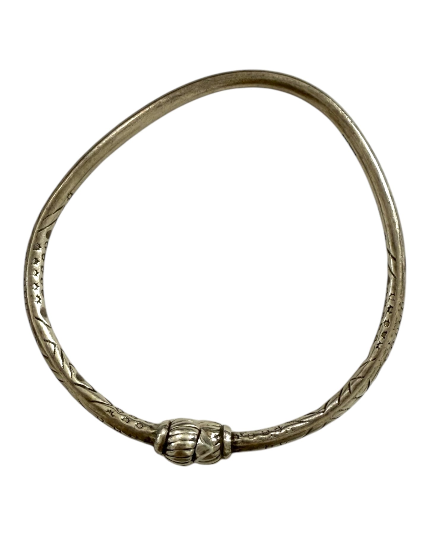 Vintage Silver Engraved Bangle