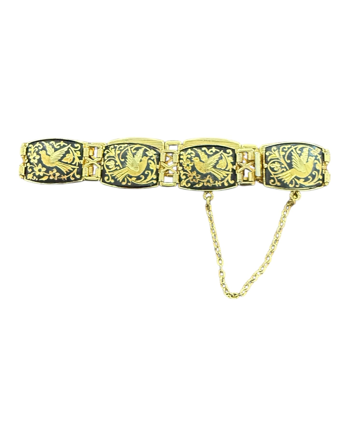 Vintage Black and Gold Bracelet