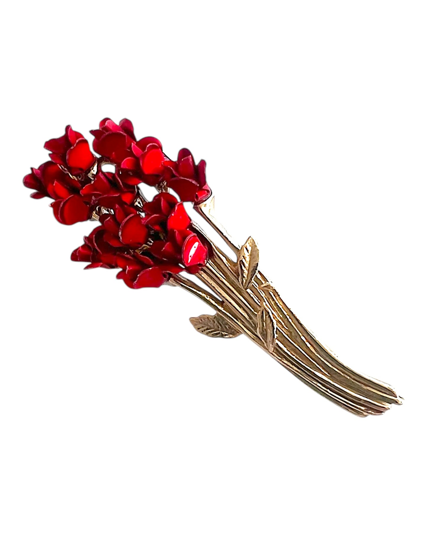 Vintage Rose Bouquet Brooch
