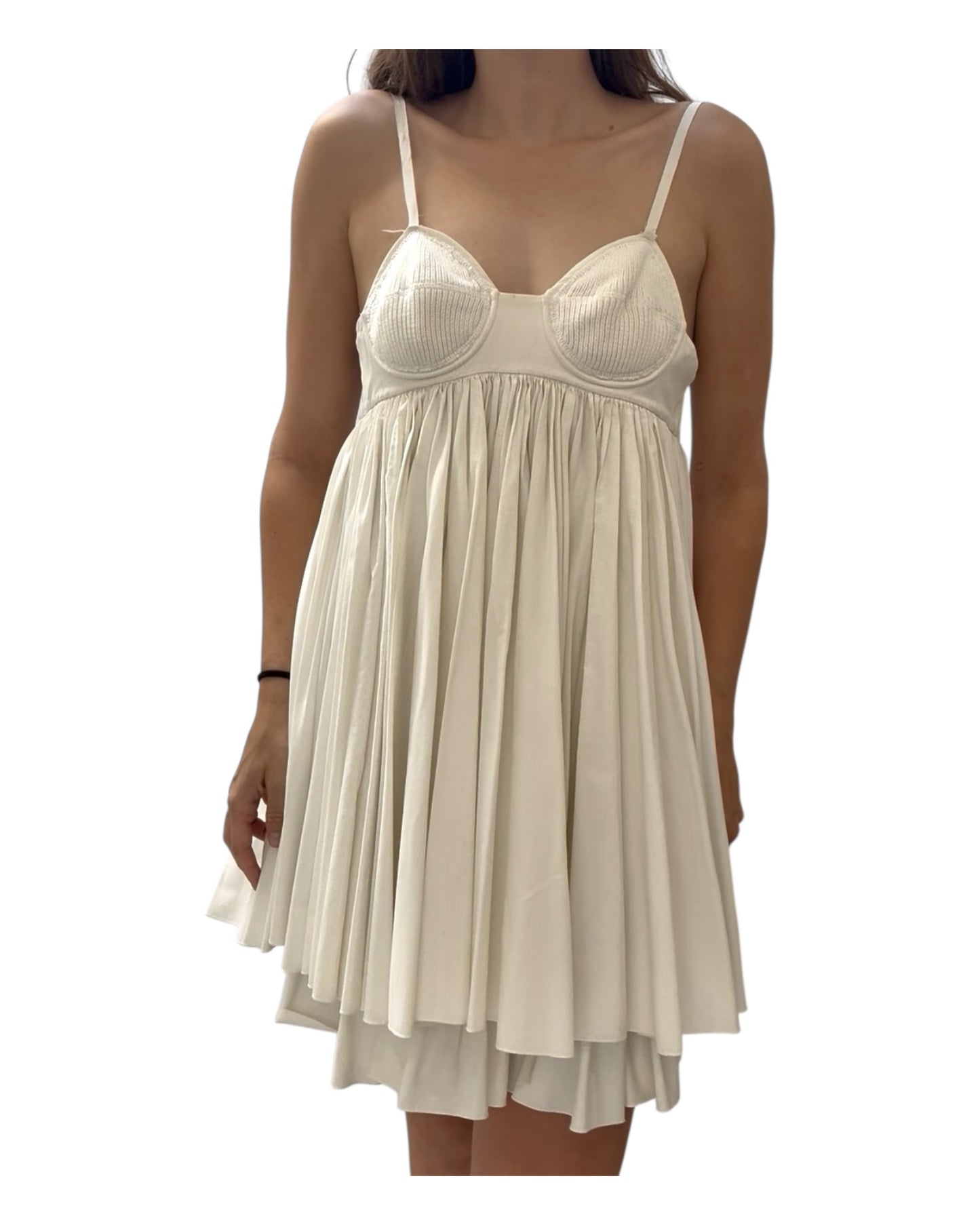 Pre-Loved Miu Miu White Mini Dress