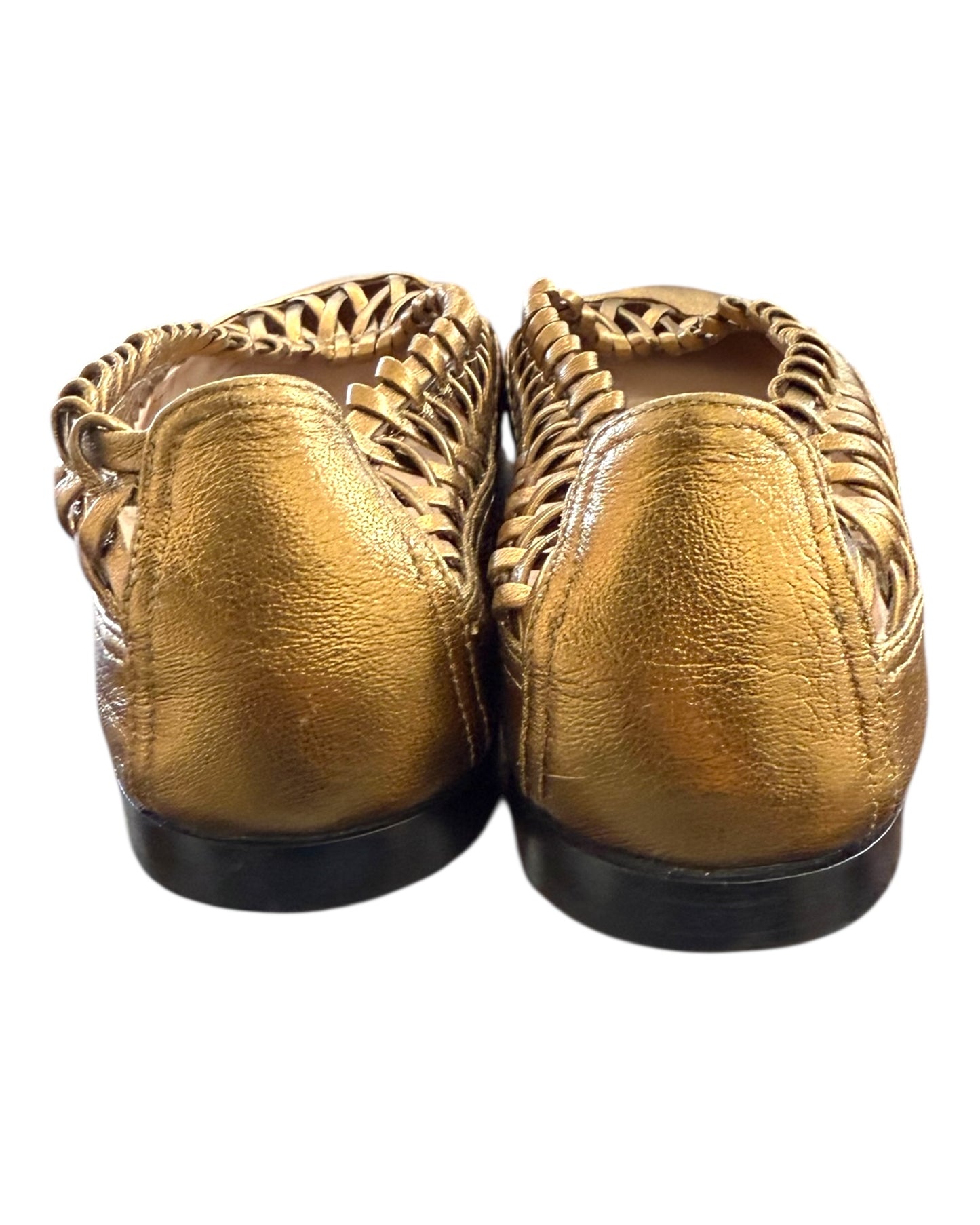 Pre-Loved Giorgio Armani Gold Ballet Flats
