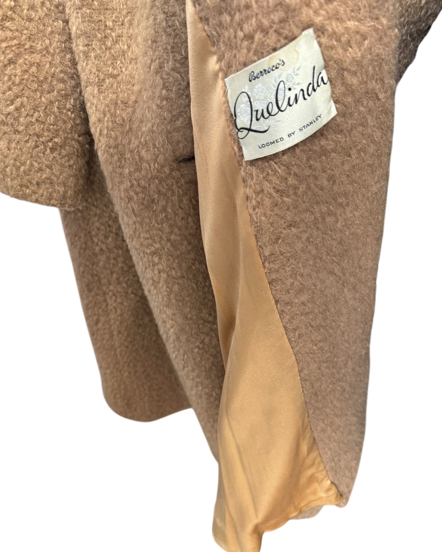 Vintage Wool Coat with Fur Collar