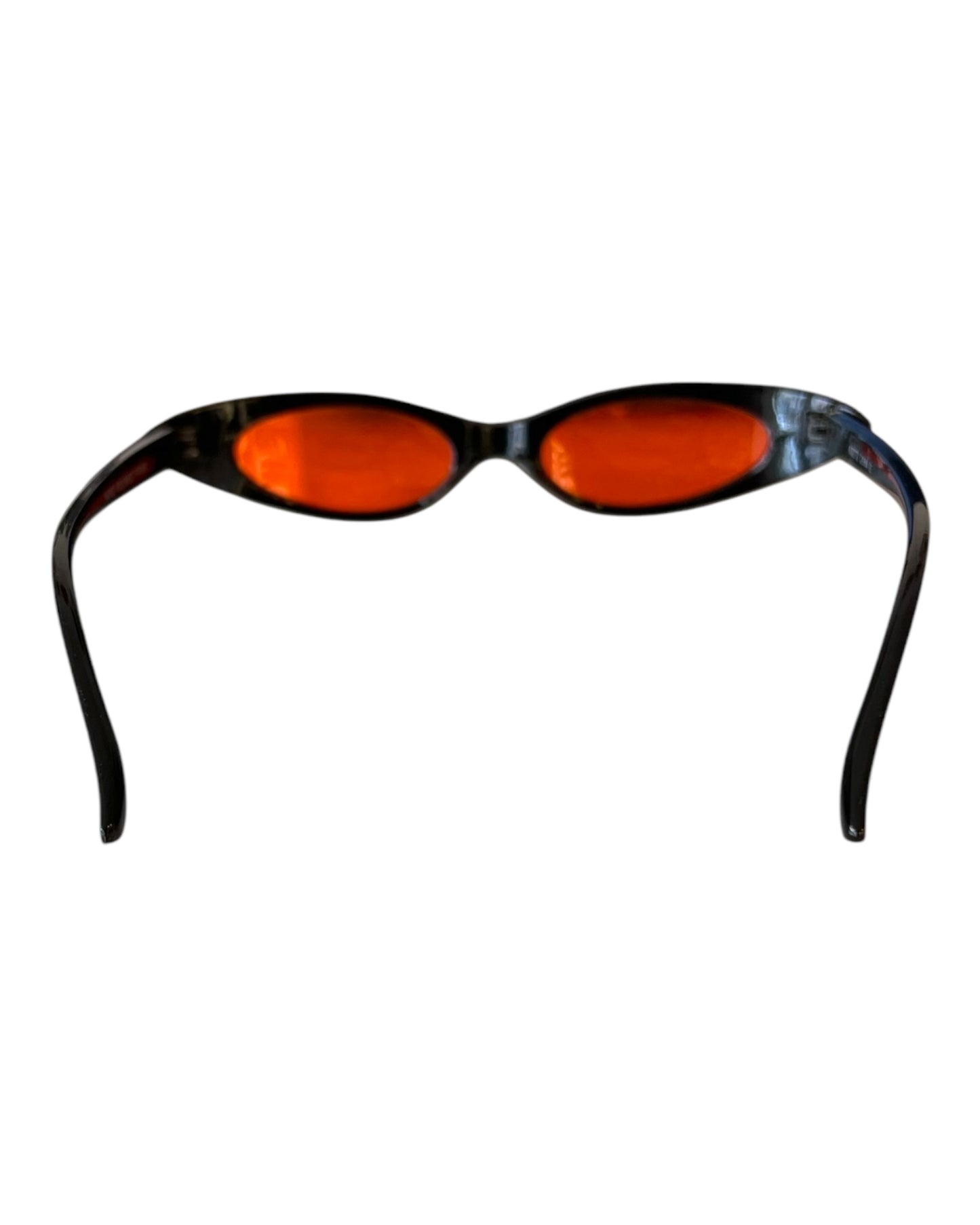 Vintage Red and Black Tiny Cat Eye Sunglasses