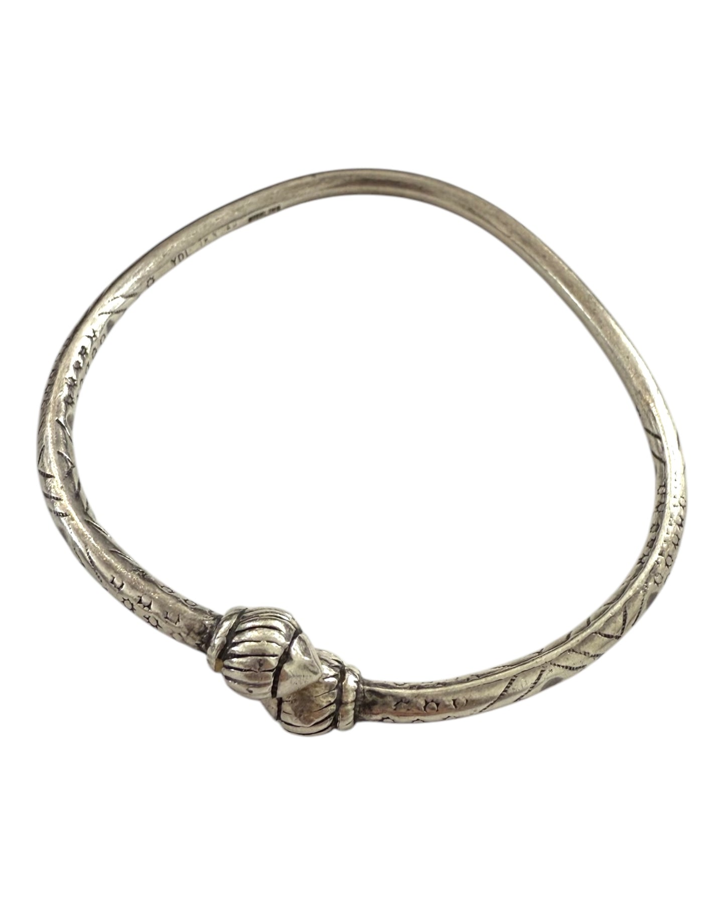Vintage Silver Engraved Bangle