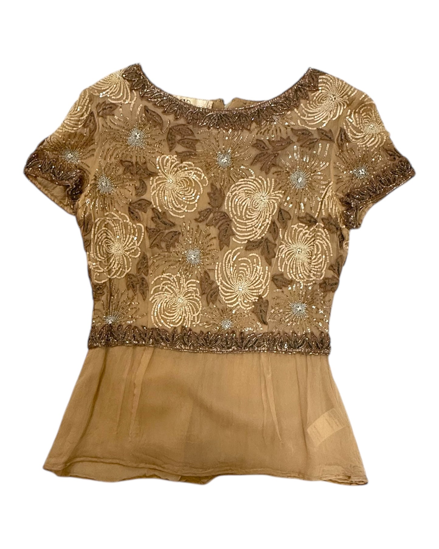 Vintage 1997 Valentino Silk Beaded Blouse