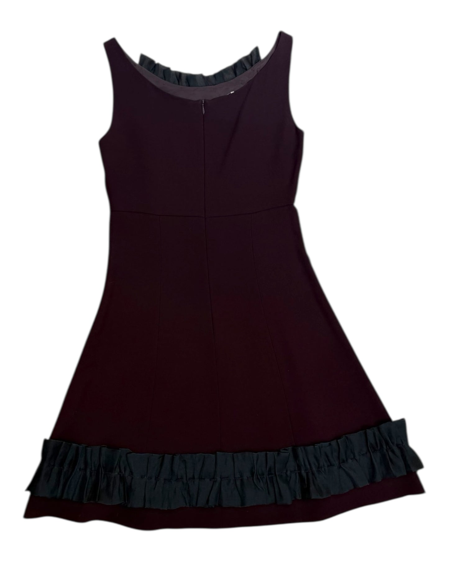 Vintage 2000s Miu Miu Mini Dress with Ruffle Accents